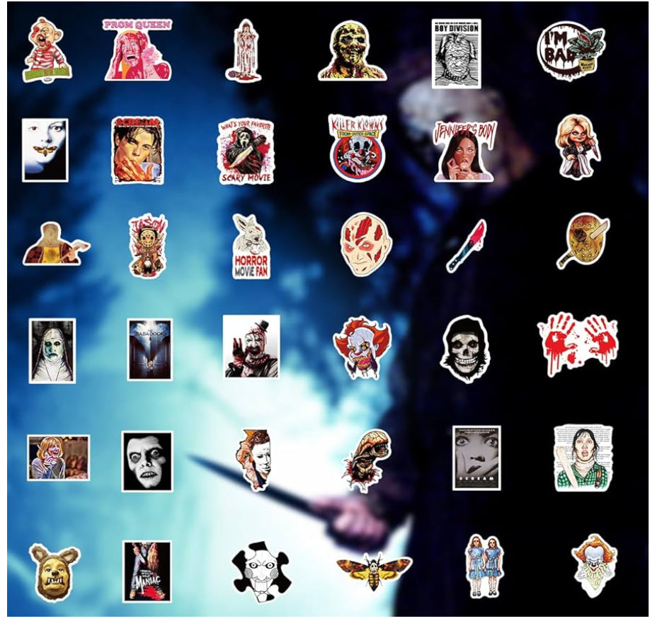 Stickers - Halloween, Horror, Scary Movie 3-4”