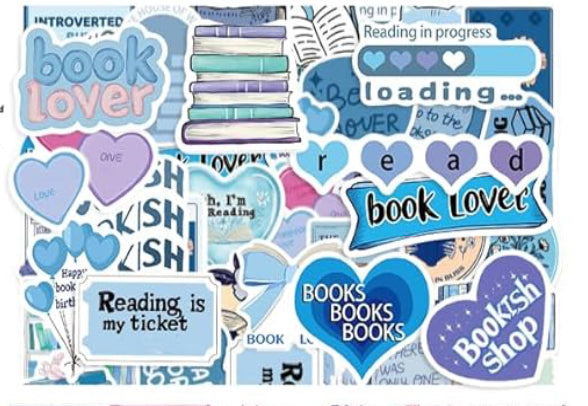Stickers- Misc. Book Assorted 1-3”