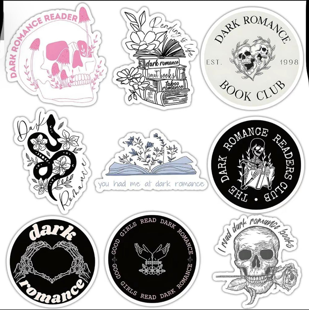 Stickers - Dark Romance Assorted 1-3”