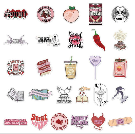 Stickers - Dark Romance, Smutty, Spicy Assorted 1-3”