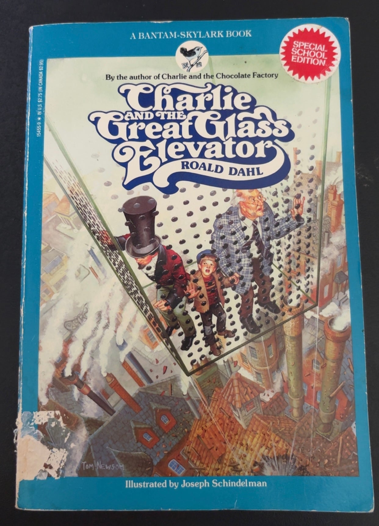 Charlie and the Great Glass Elevator (Book 2 of the Charlie Bucket series) by Ronald Dahl Tween/Middle School paperback (rescued)