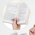 Thumb book page holder resin flower