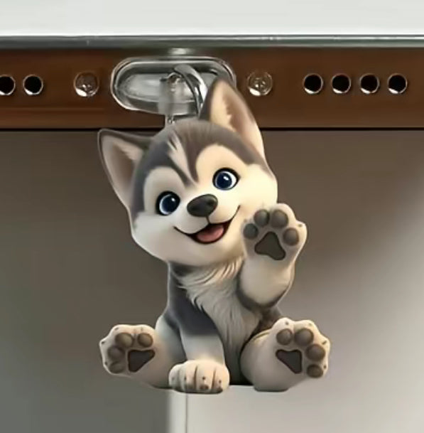 Charms for Kindle (type c) Sloth and Kitten with Coffee and Dog waving