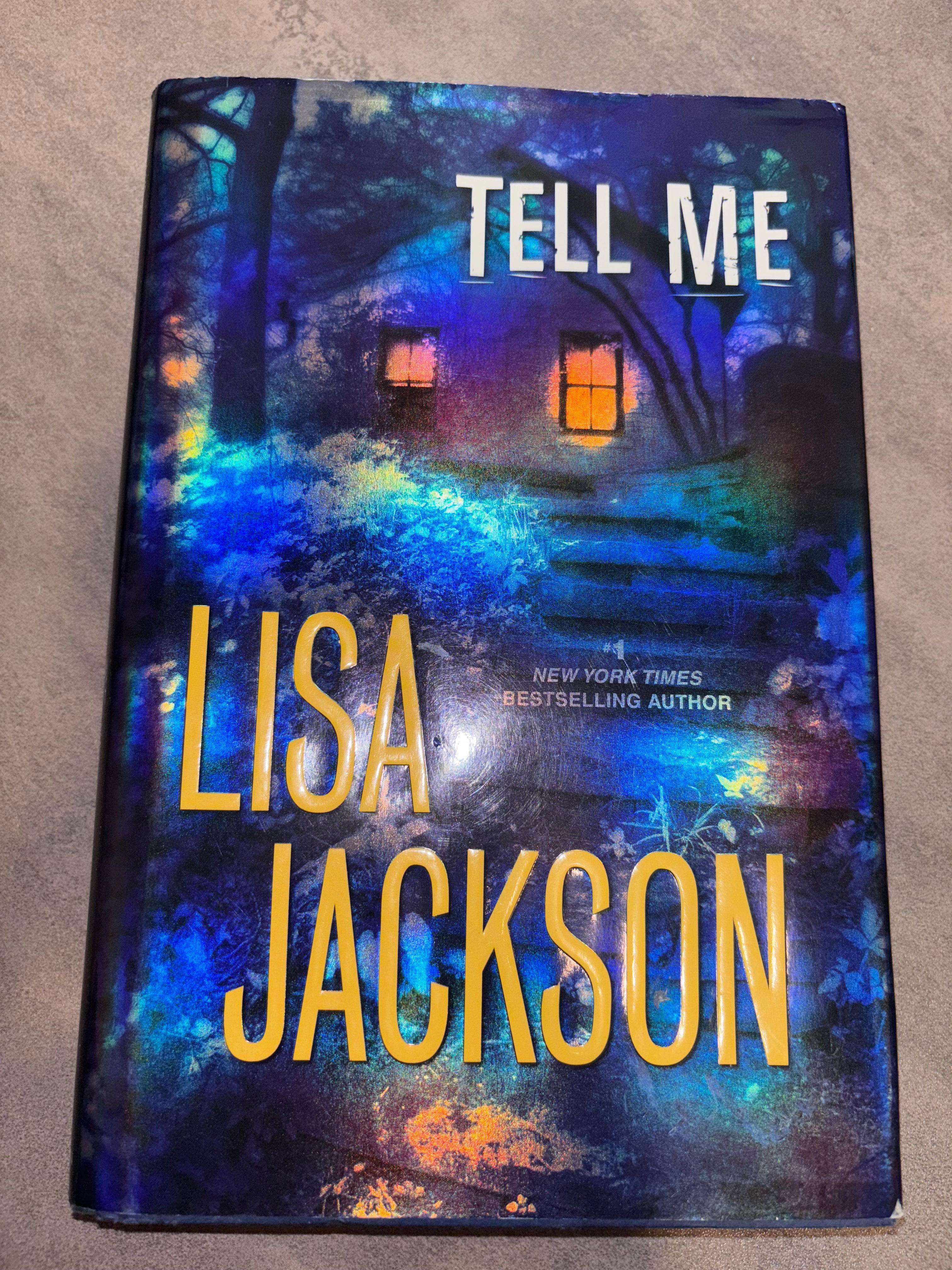 Tell Me by Lisa Jackson hardcover (like new)