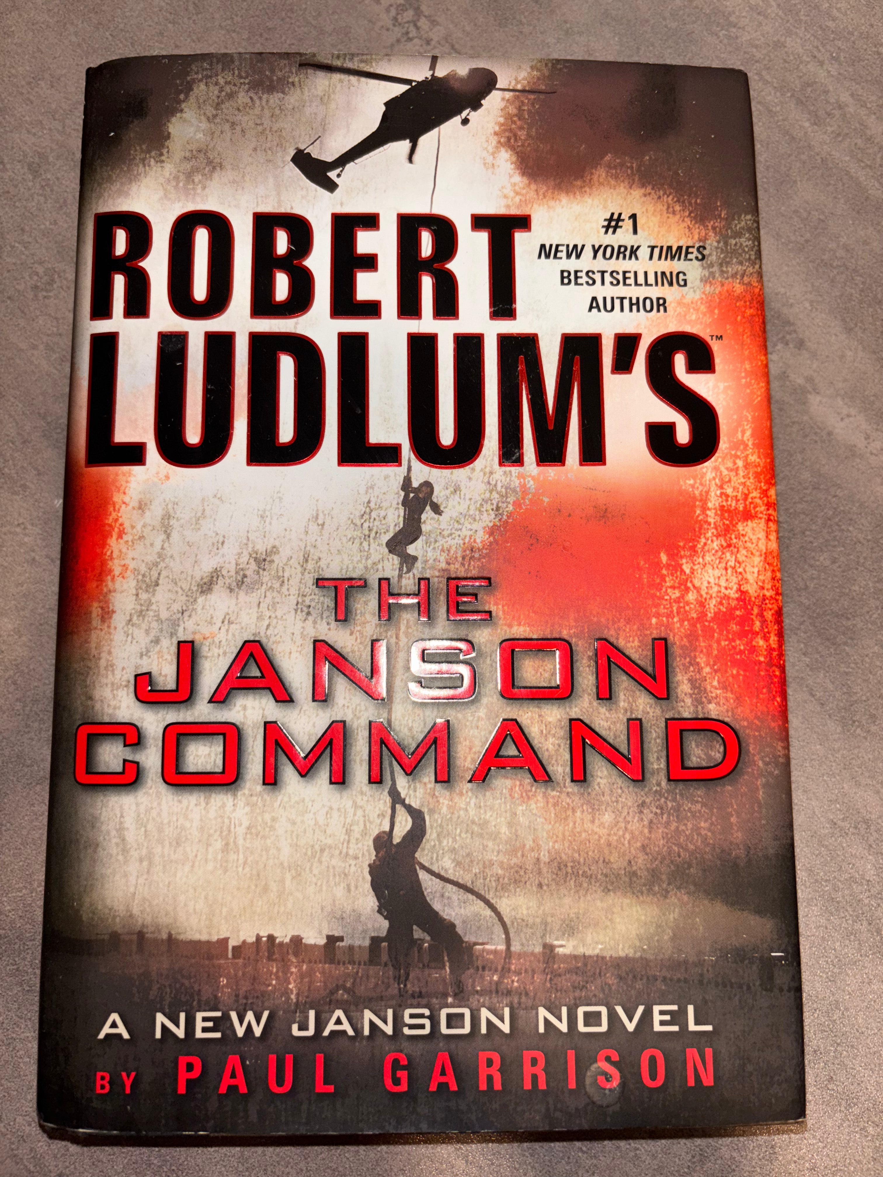 Robert Ludlum's The Janson Command (book 3 of Janson series) by Paul Garrison hardcover (rescued)