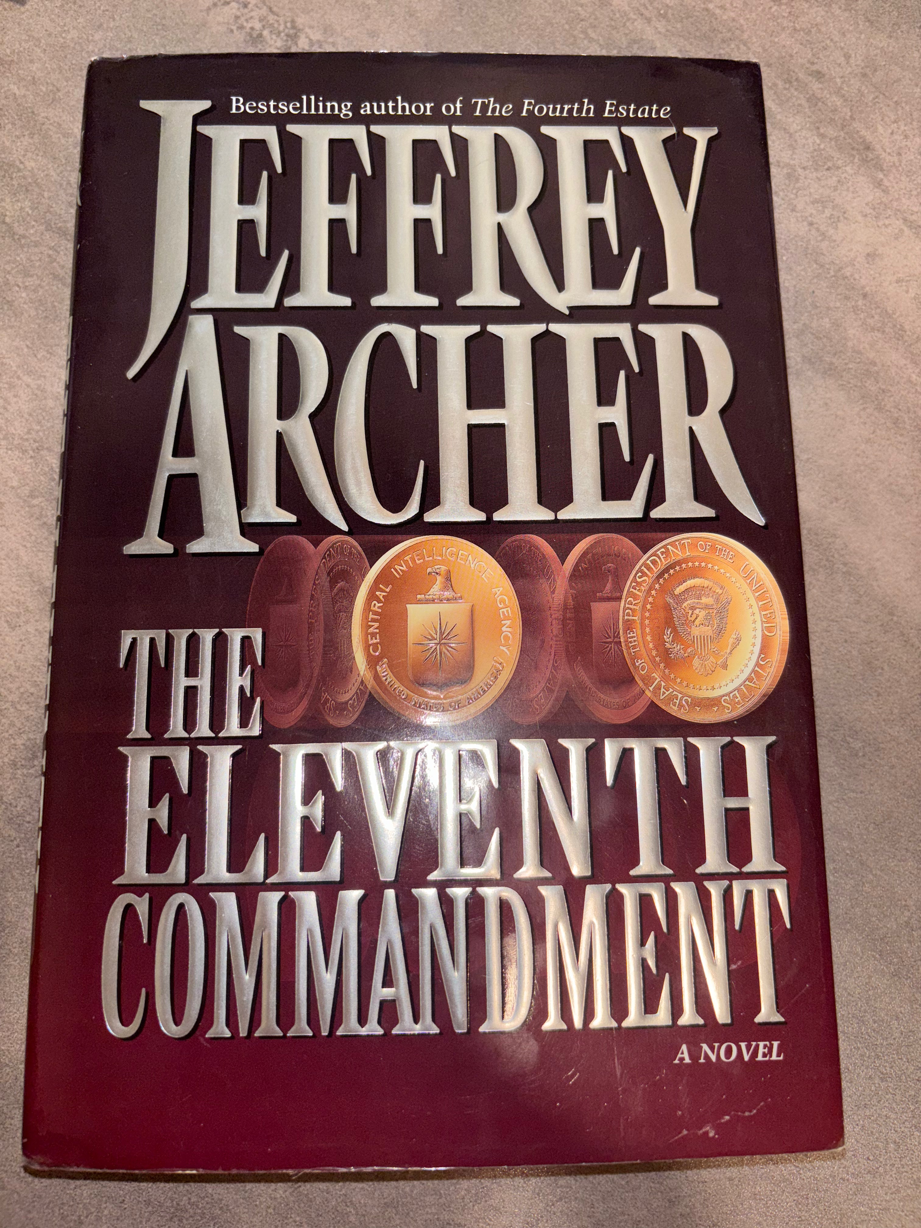 The Eleventh Commandment by Jeffrey Archer hardcover (rescued)