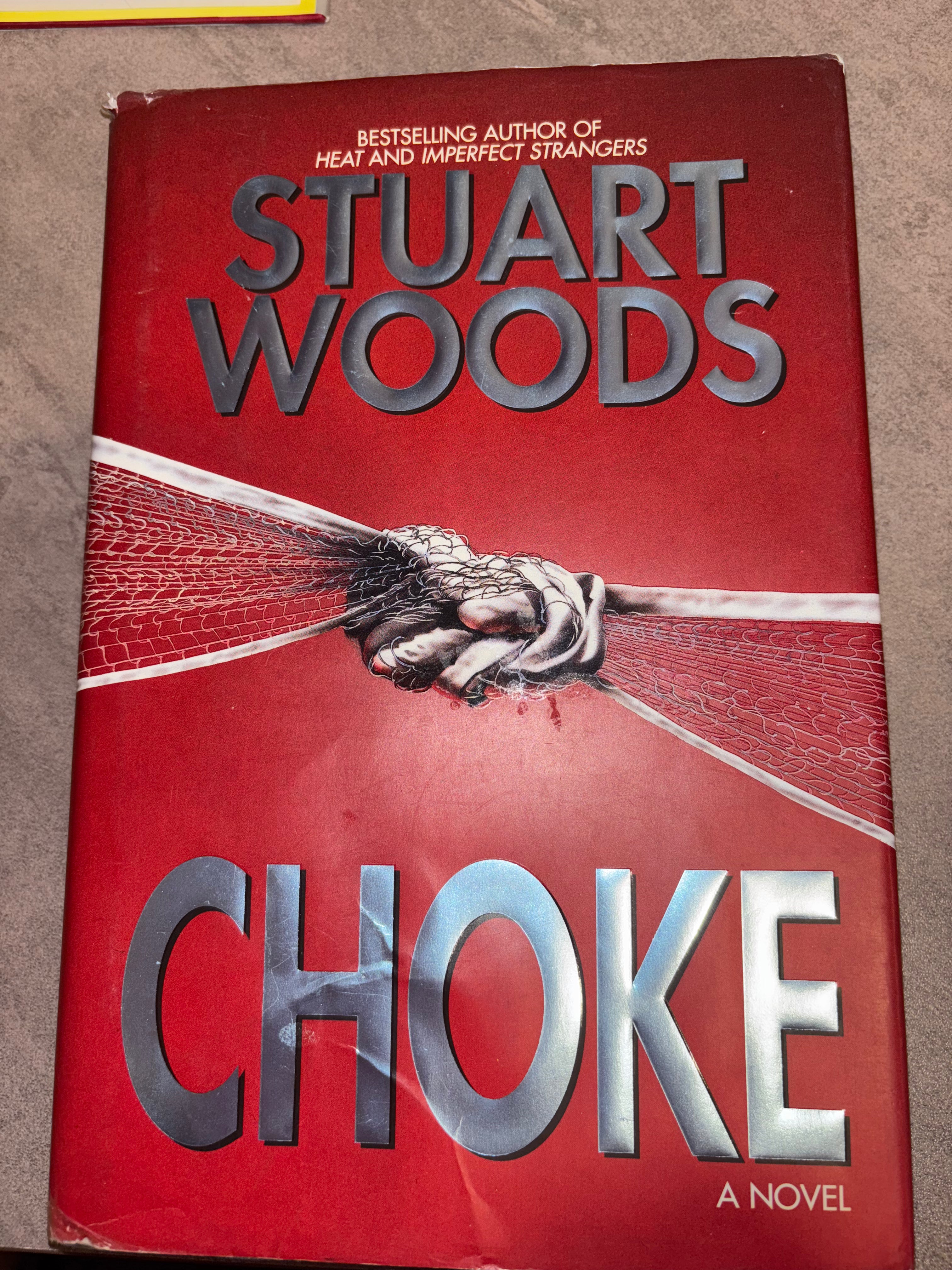 Choke by Stuart Woods hardcover (rescued)