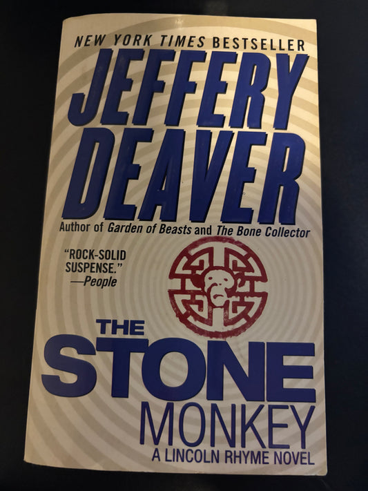 The Stone Monkey (A Lincoln Rhyme Novel) by Jefferey Deaver rescued (mass market)