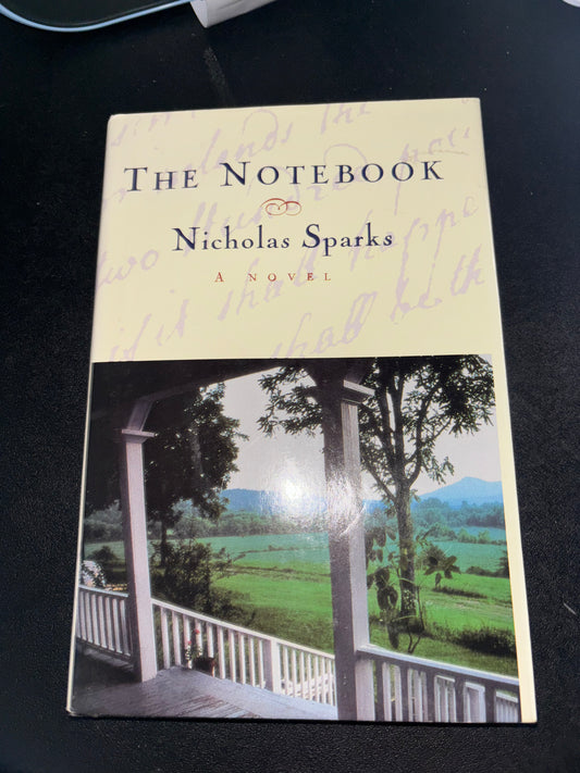 The Notebook (Book 1 of the Notebook series) by Nicholas Sparks hardcover rescued (like new)
