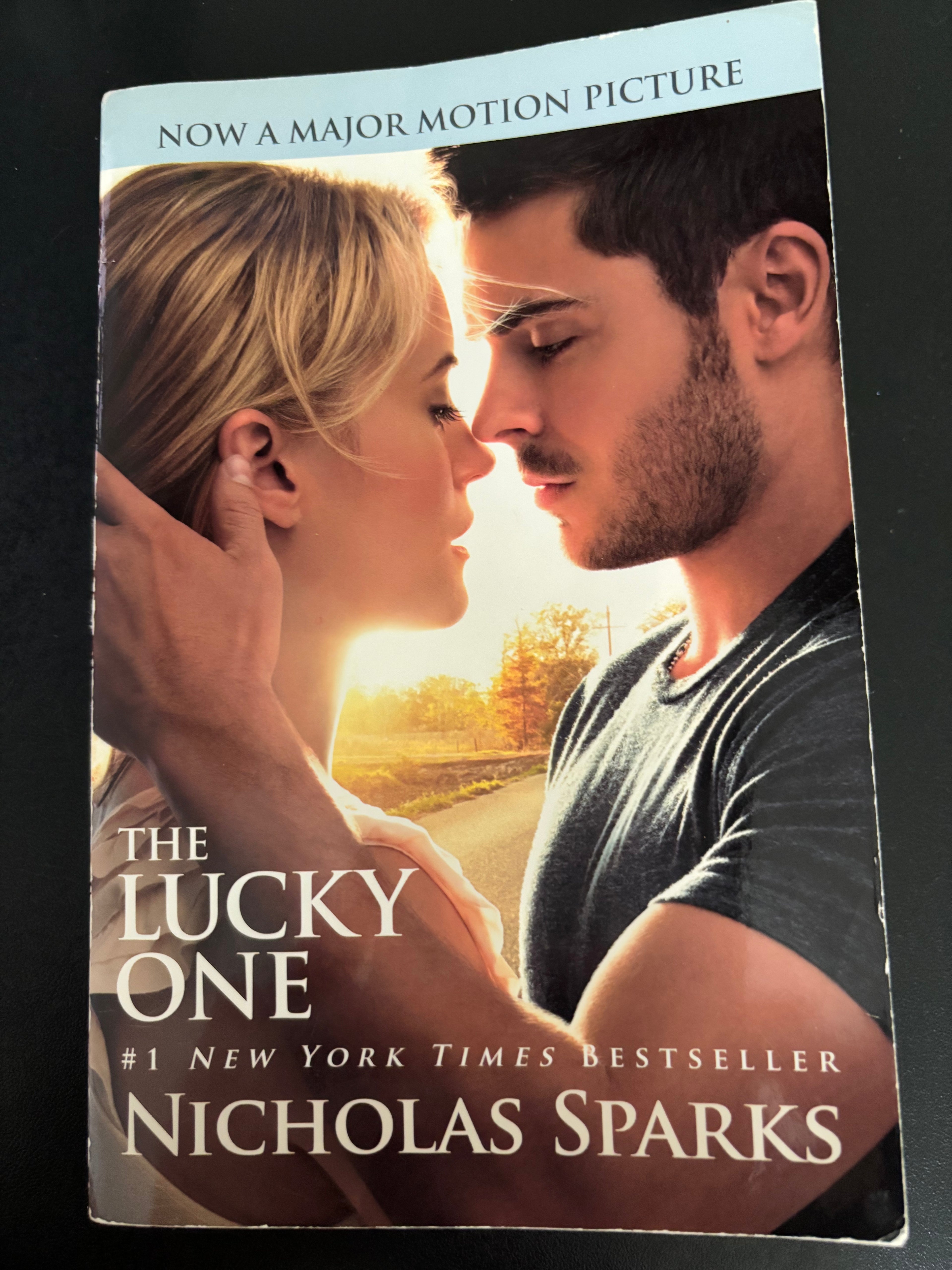 The Lucky One by Nicholas Sparks paperback movie tie-in cover (rescued)