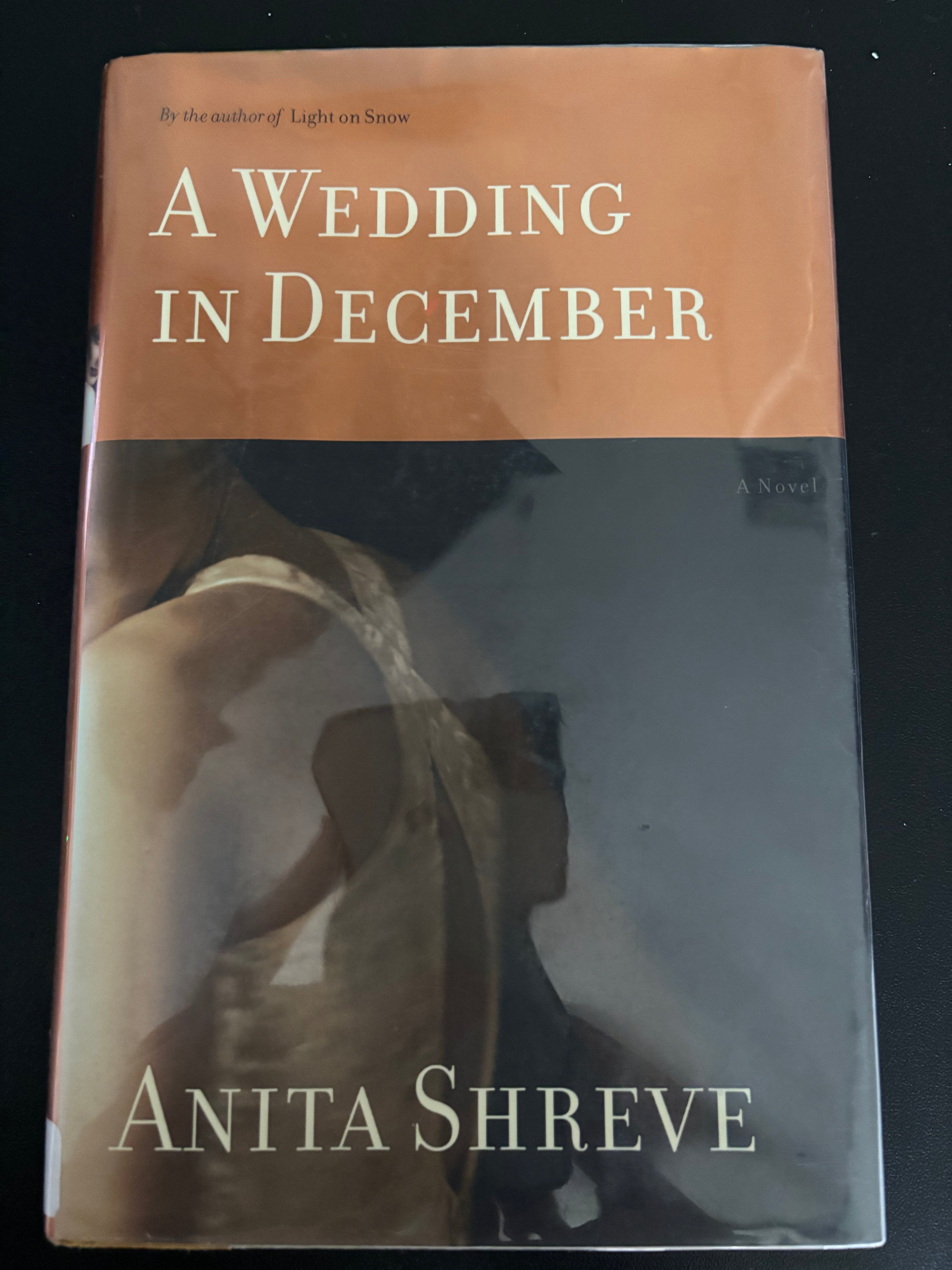 A Wedding in December by Anita Shreve hardcover (old library copy)