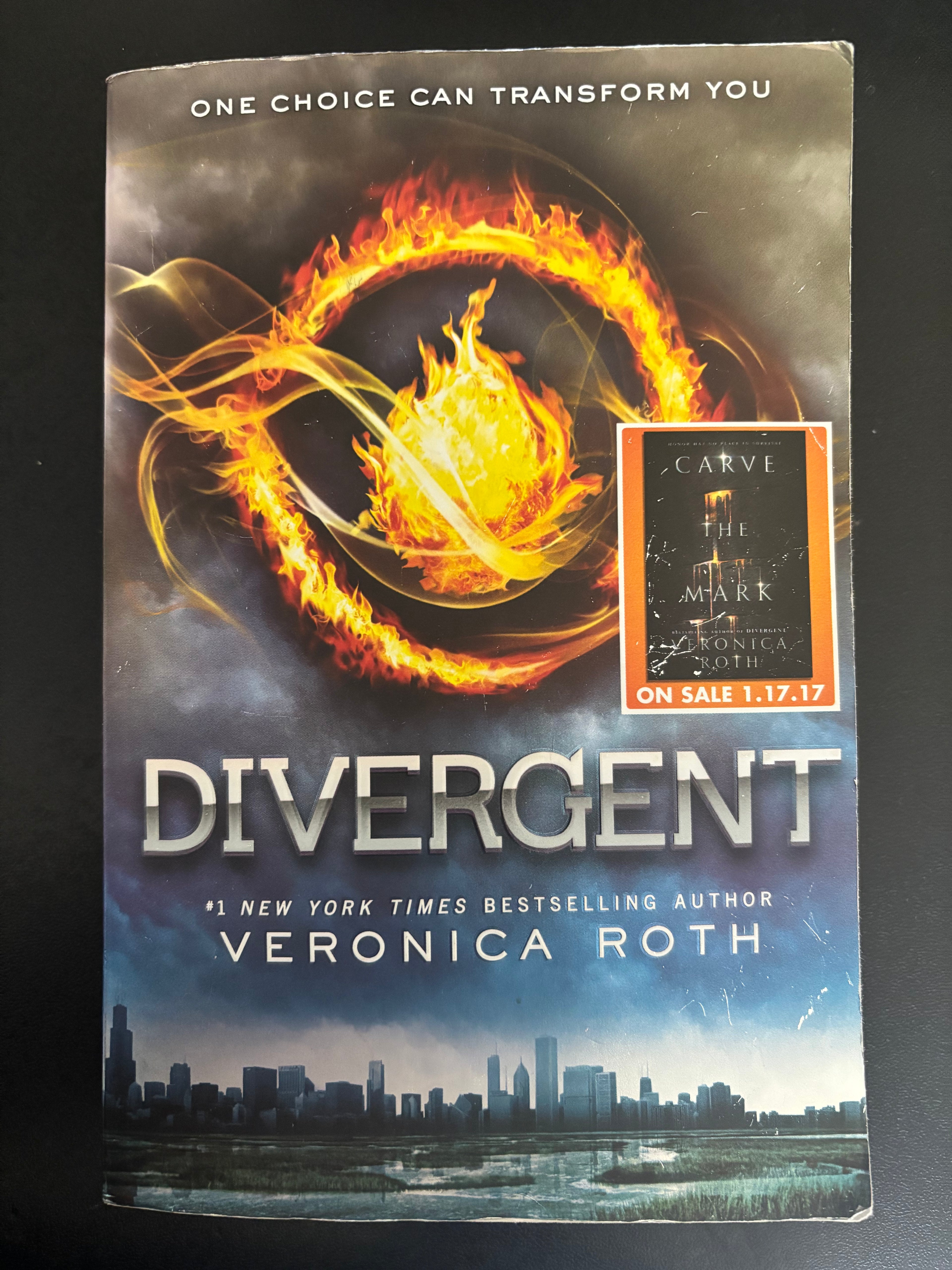 Divergent (Book 1 of the Divergent series) by Veronica Roth YA paperback (rescued)
