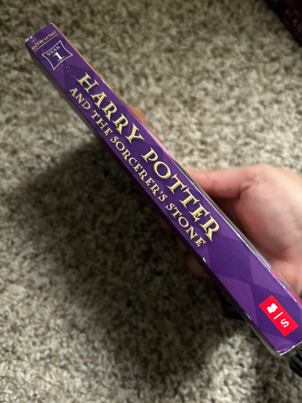 Harry Potter and the Sorcerer’s Stone (Book 1 of the Harry Potter series) by J.K. Rowling Tween/YA paperback (rescued) (2 different spine options)