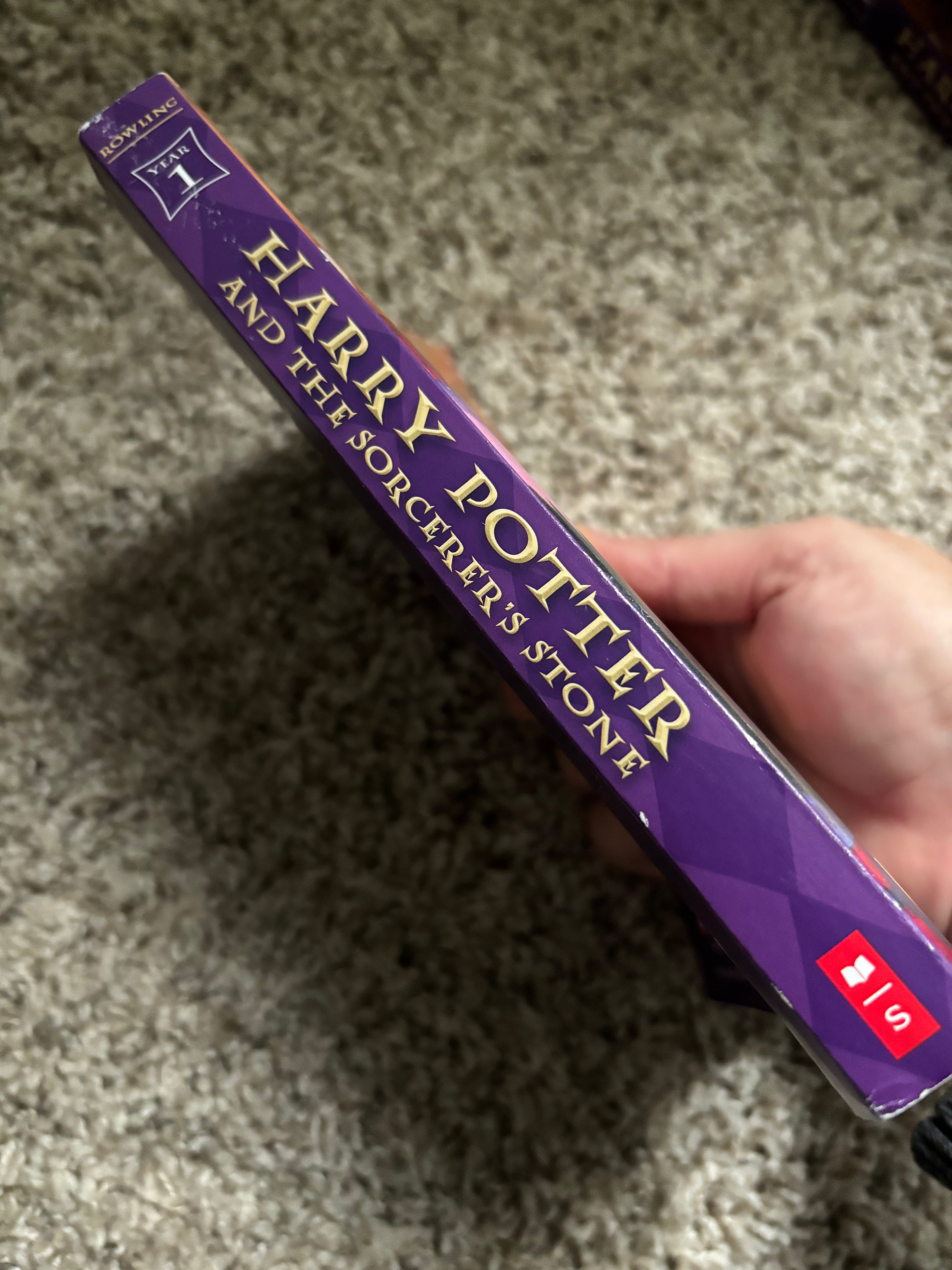 Harry Potter and the Sorcerer’s Stone (Book 1 of the Harry Potter series) by J.K. Rowling Tween/YA paperback (rescued) (2 different spine options)
