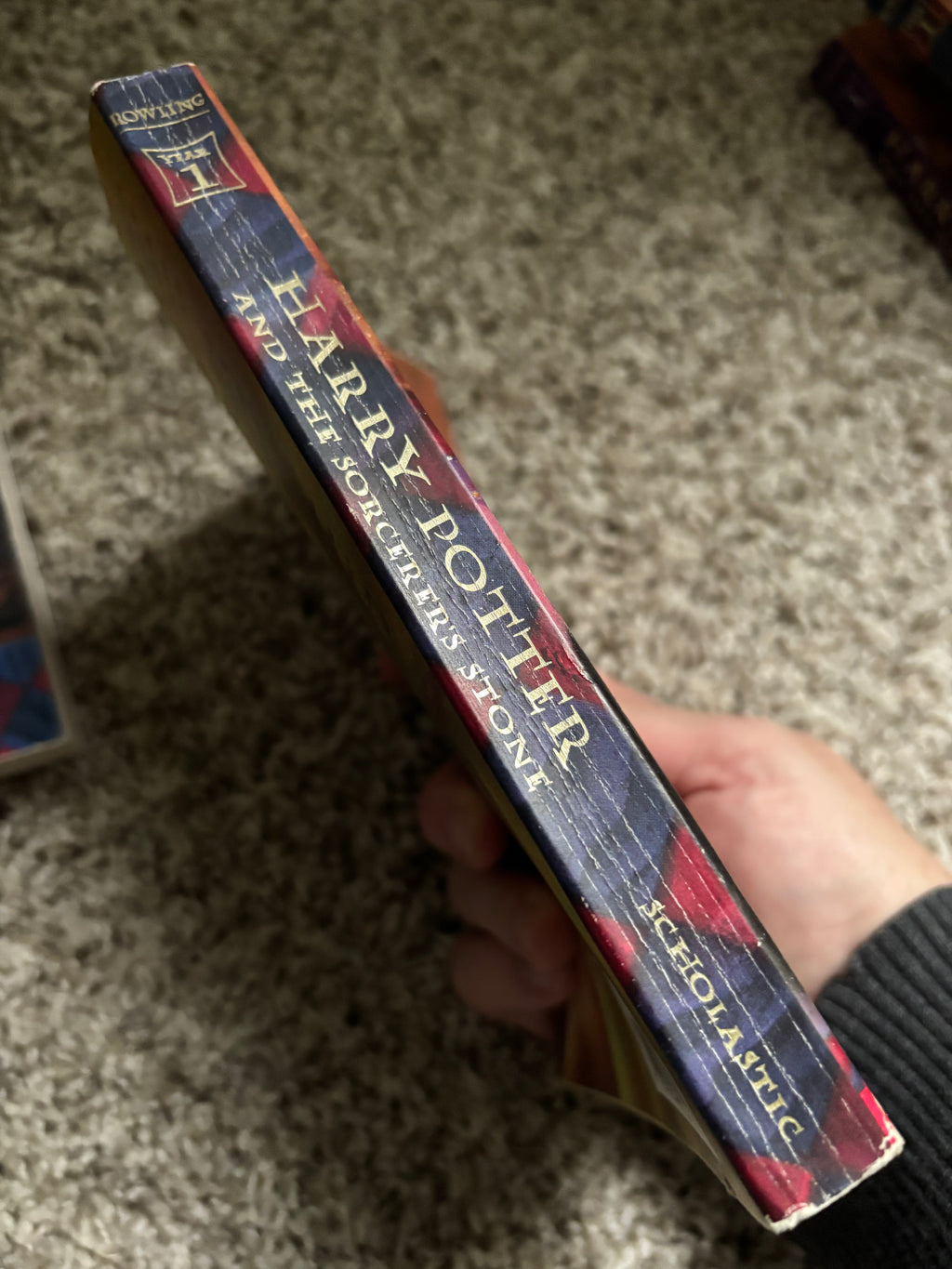 Harry Potter and the Sorcerer’s Stone (Book 1 of the Harry Potter series) by J.K. Rowling Tween/YA paperback (rescued) (2 different spine options)