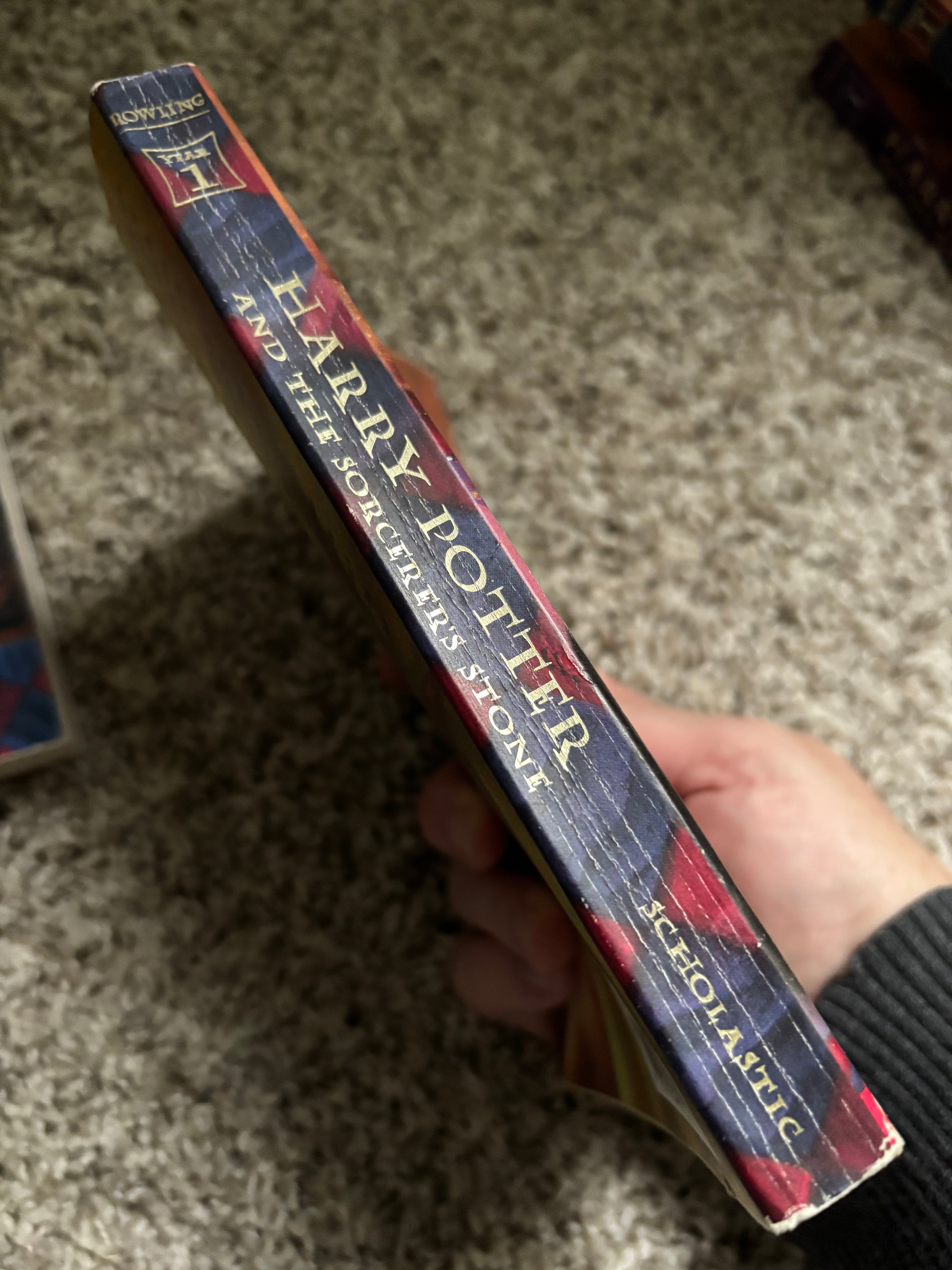 Harry Potter and the Sorcerer’s Stone (Book 1 of the Harry Potter series) by J.K. Rowling Tween/YA paperback (rescued) (2 different spine options)