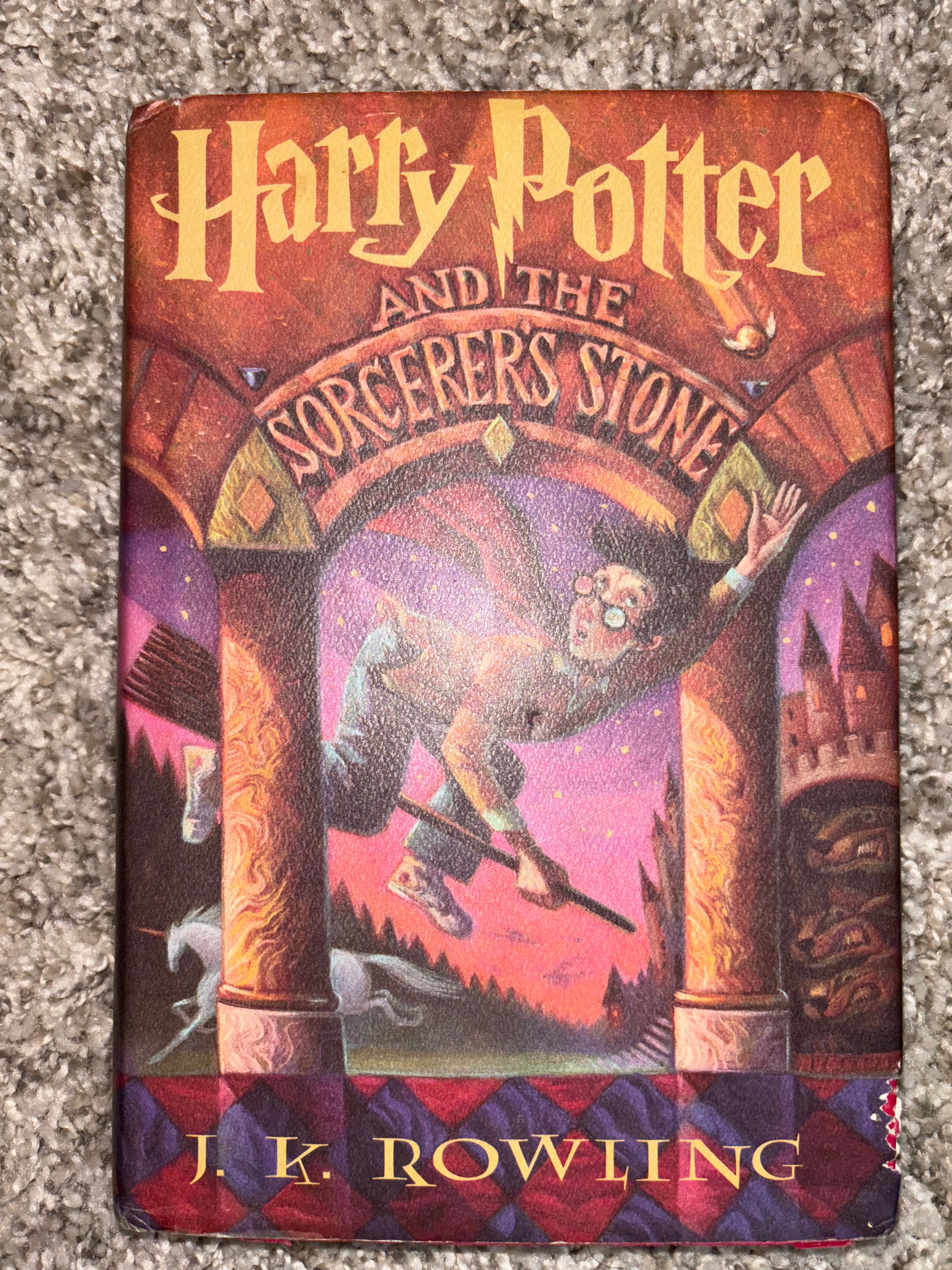 Harry Potter and the Sorcerer’s Stone (Book 1 of the Harry Potter series) by J.K. Rowling Tween/YA hardcover (rescued)