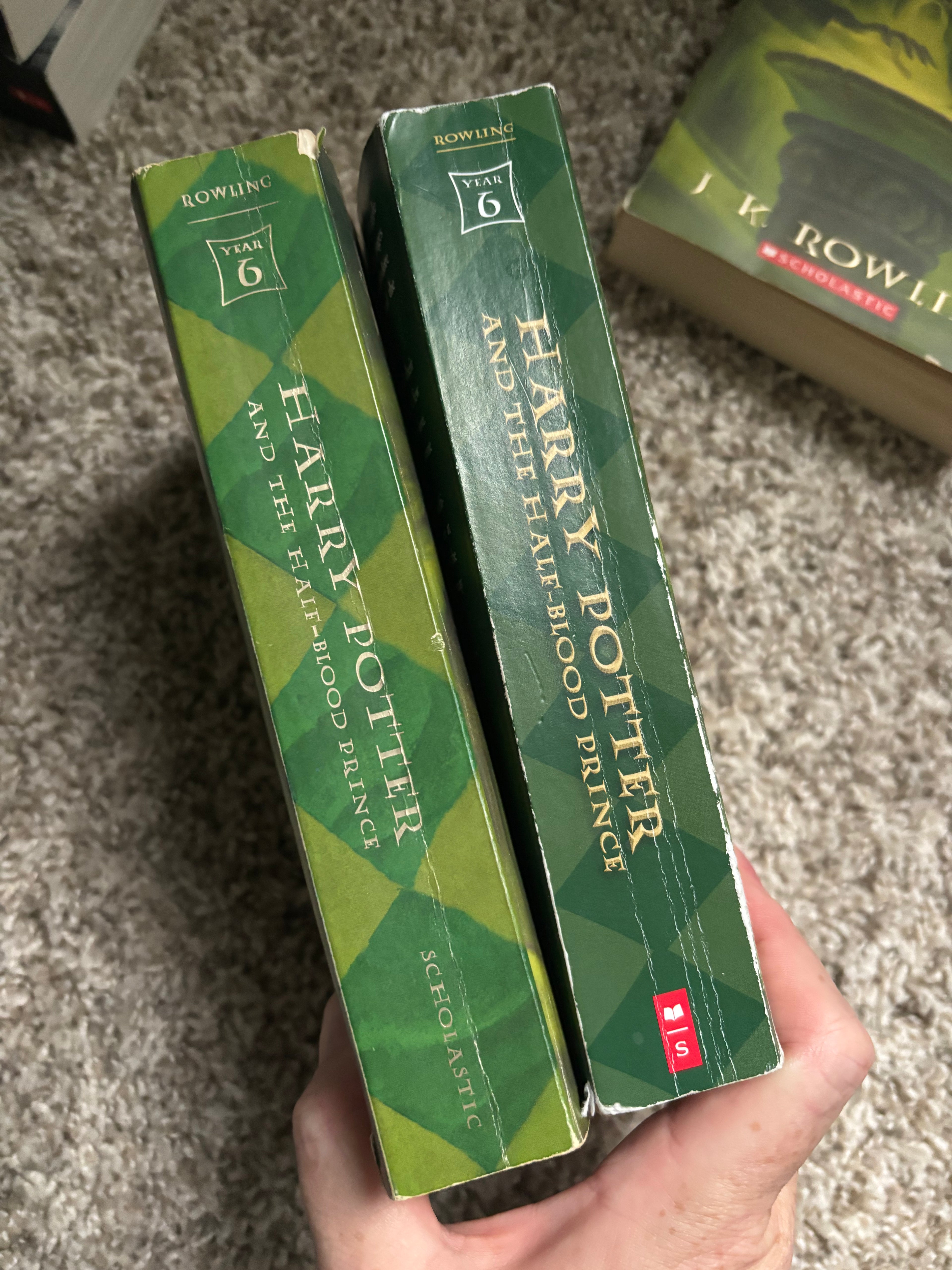 Harry Potter and the Half-Blood Prince (book 6 of the Harry Potter series) by J.K. Rowling Tween/YA paperback (rescued) (2 different spine options)