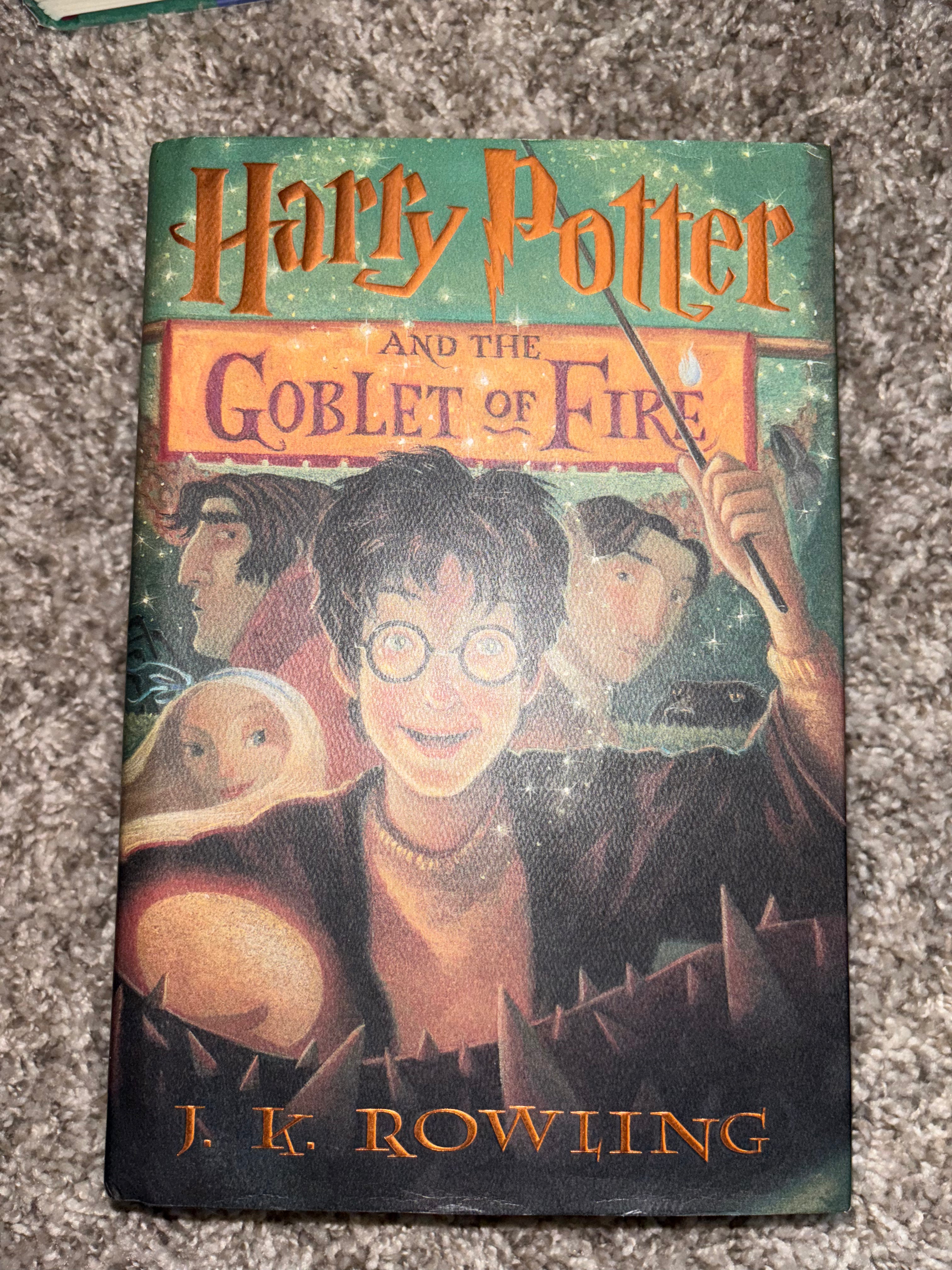Harry Potter and the Goblet of Fire Prince (book 4 of the Harry Potter series) by J.K. Rowling Tween/YA hardcover (rescued)