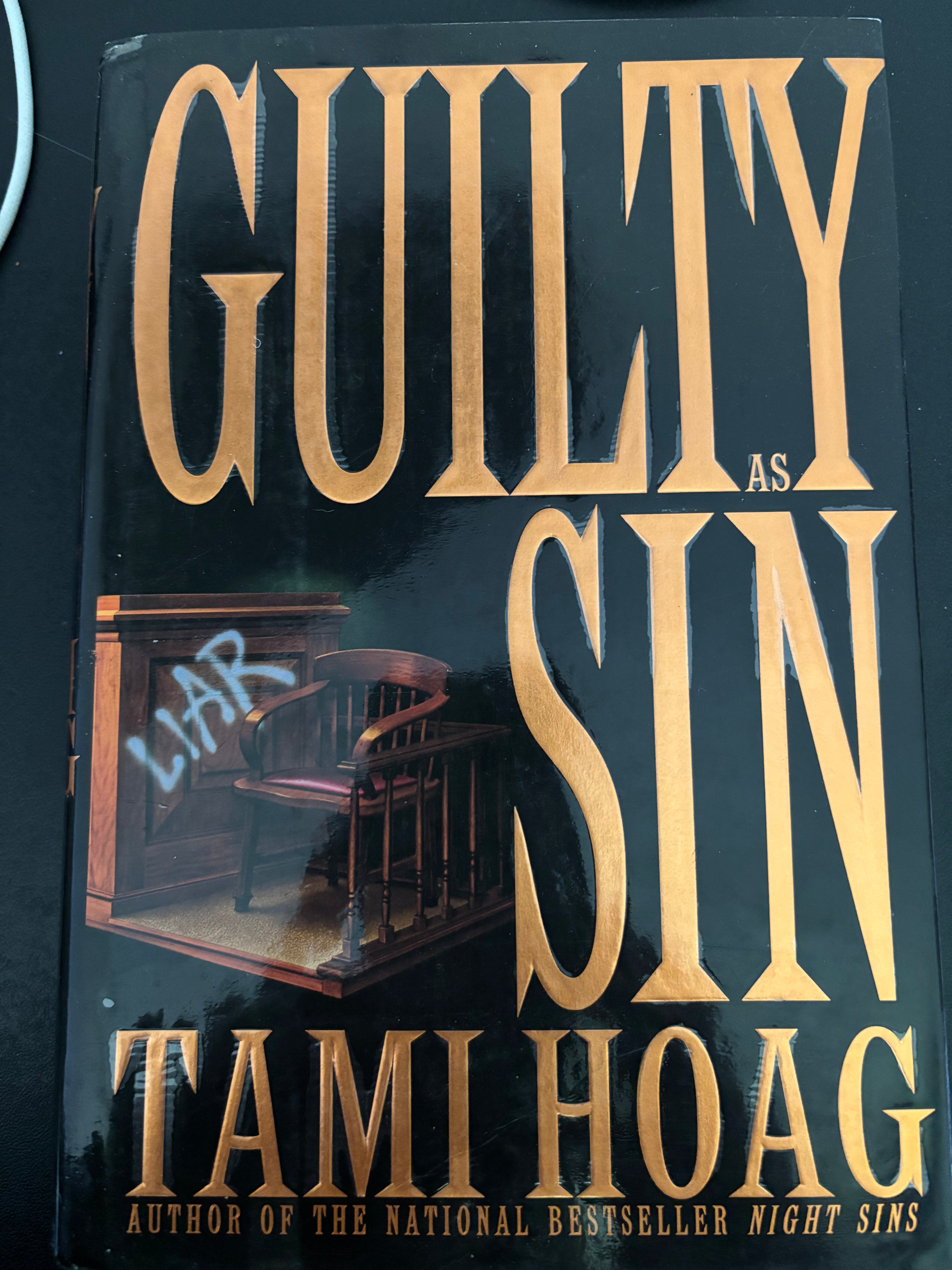Guilty Sin by Tami Hoag hardcover (rescued)