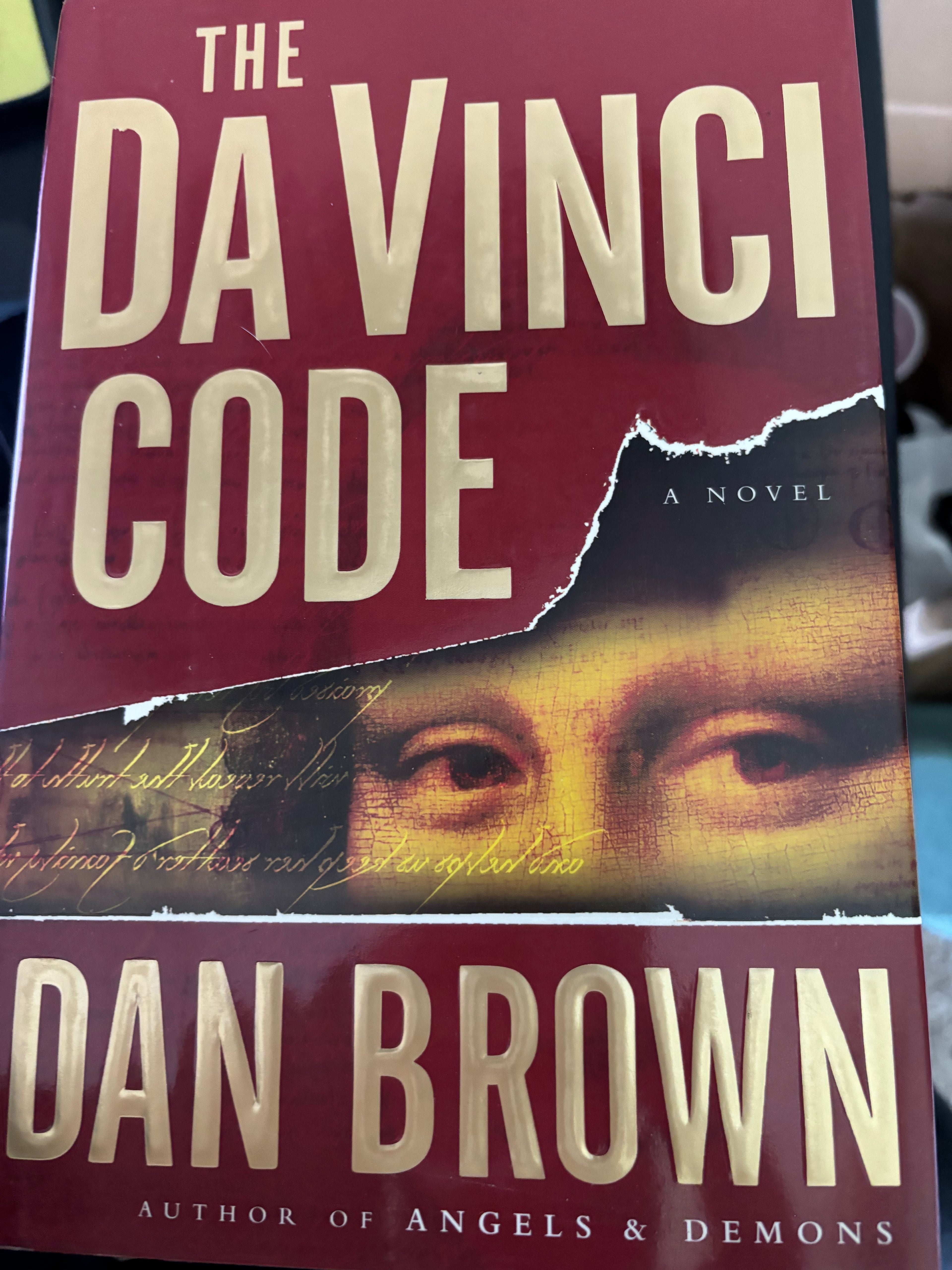 The Da Vinci Code (book 2 of the Robert Langdon series) by Dan Brown hardcover (rescued)