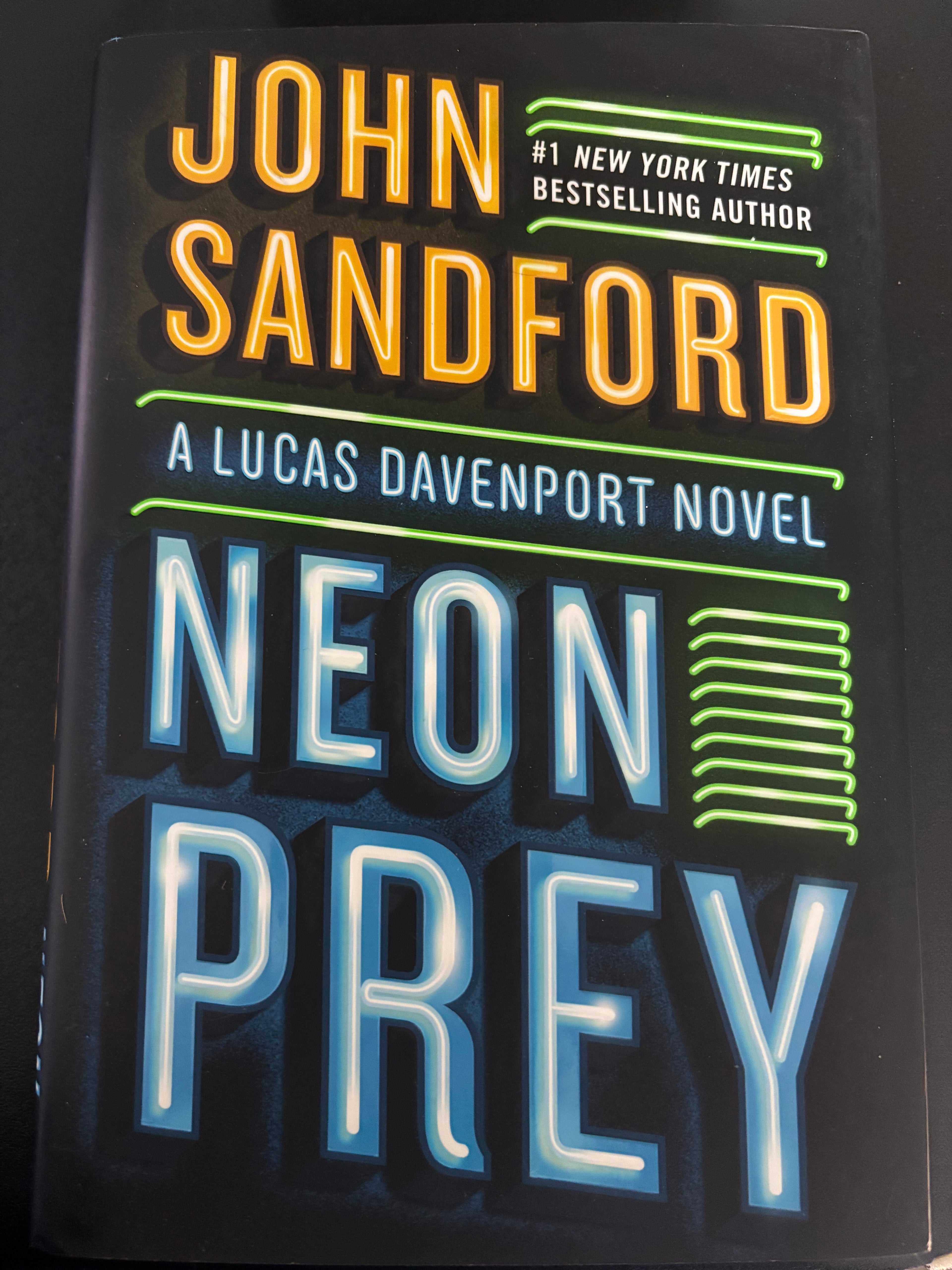 Neon Prey (Book 28 of the Luca Davenport series) by John Sandford hardcover (like new)