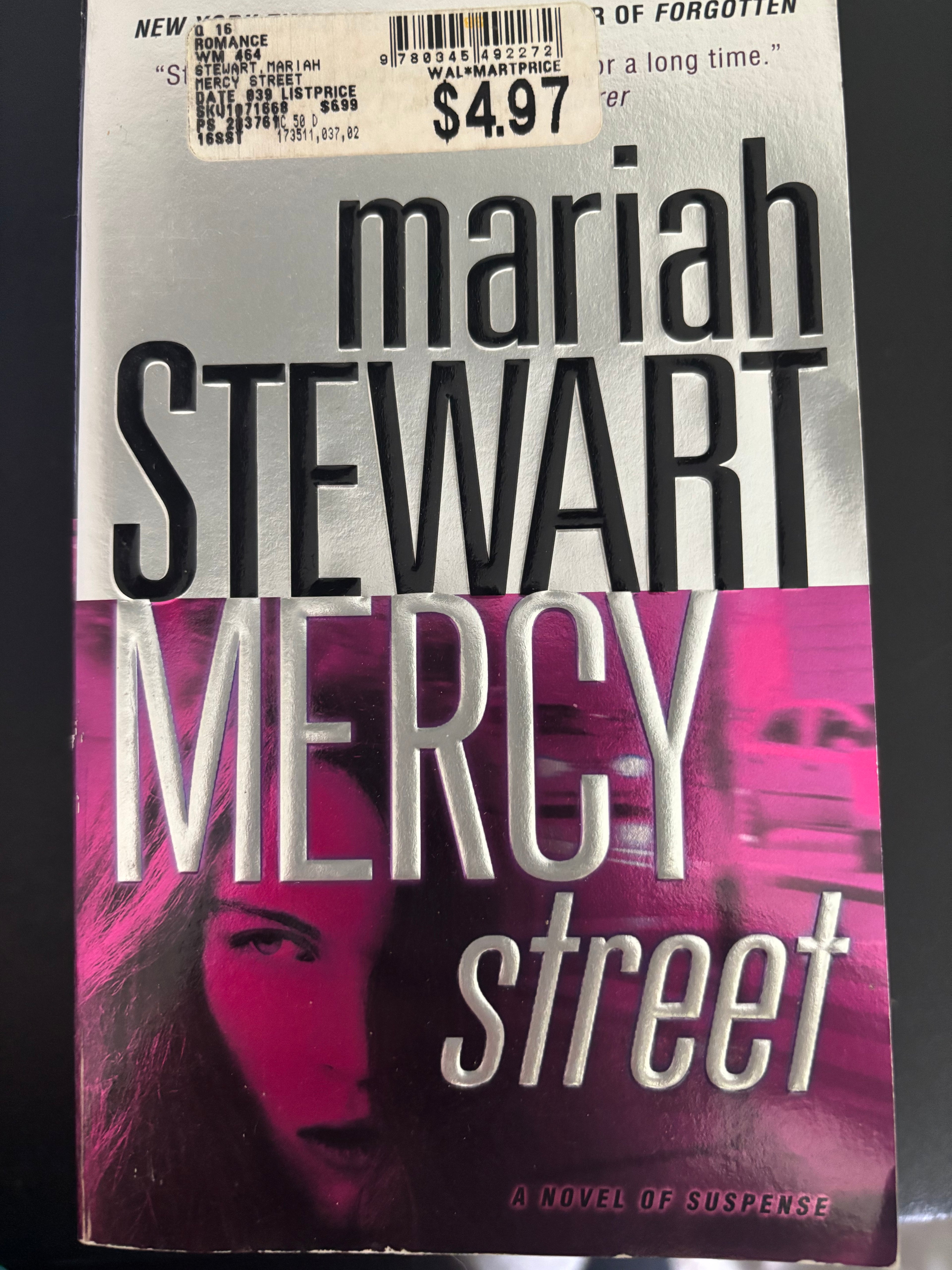 Mercy Street (Book 1 of the Mercy Street series) by Mariah Stewart mass market (rescued)