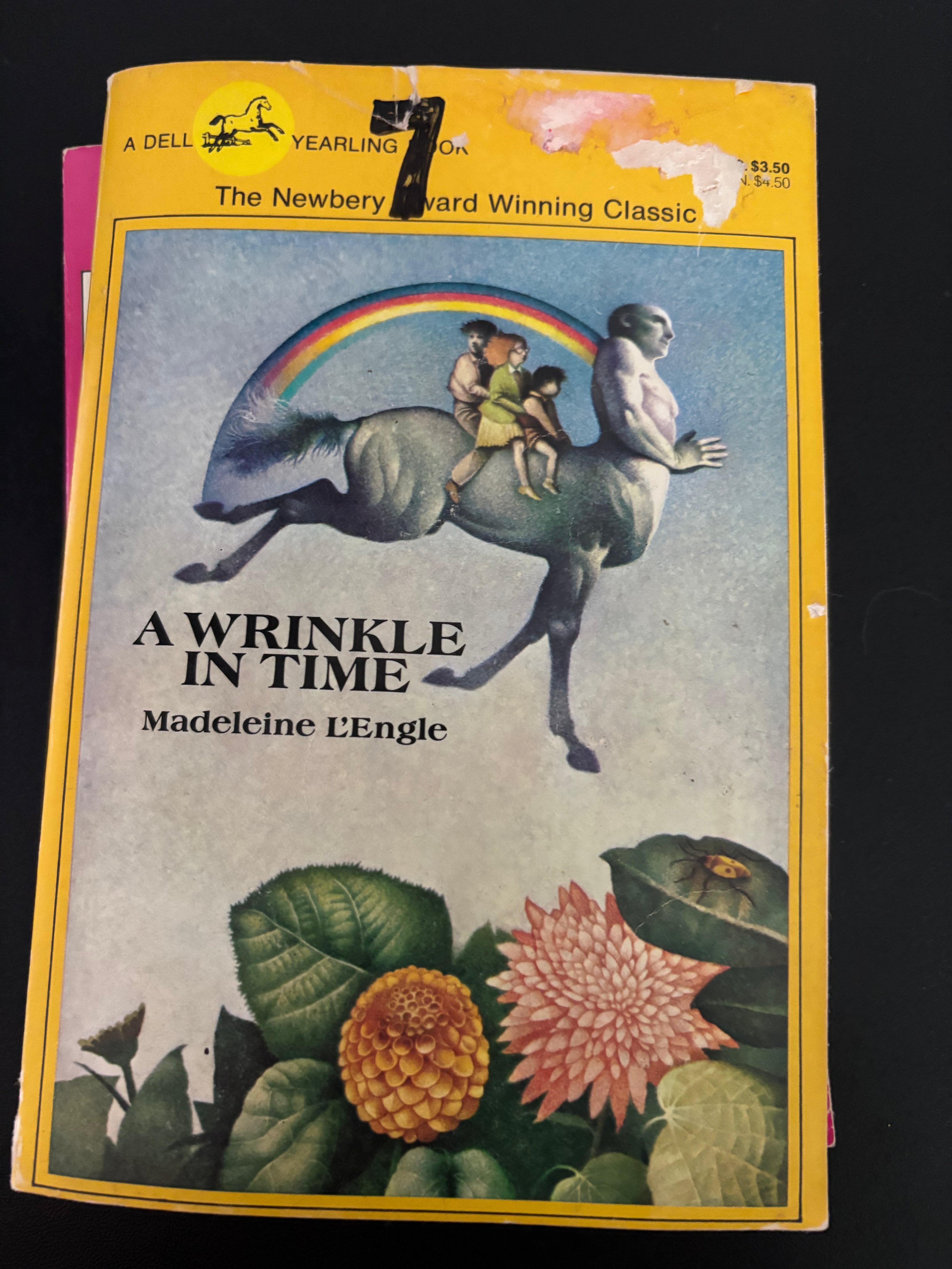 A Wrinkle in Time (Book 1 of the Time Quintet series) by Madeleine L’Engle Tween/Middle School paperback (rescued) (5 options available)
