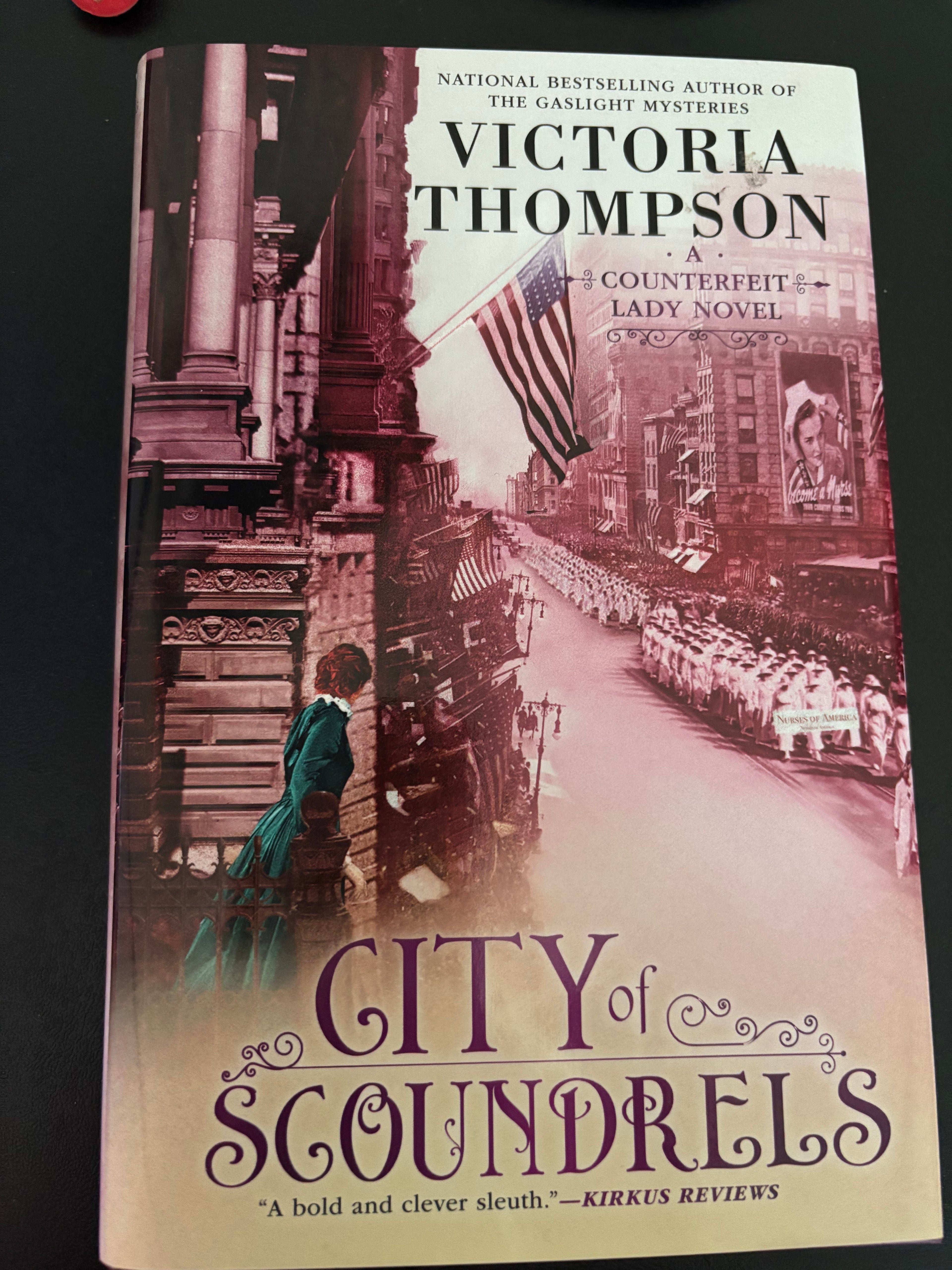 City of Scoundrels (Book 3 of the Counterfeit Lady series) by Victoria Thompson hardcover (like new)