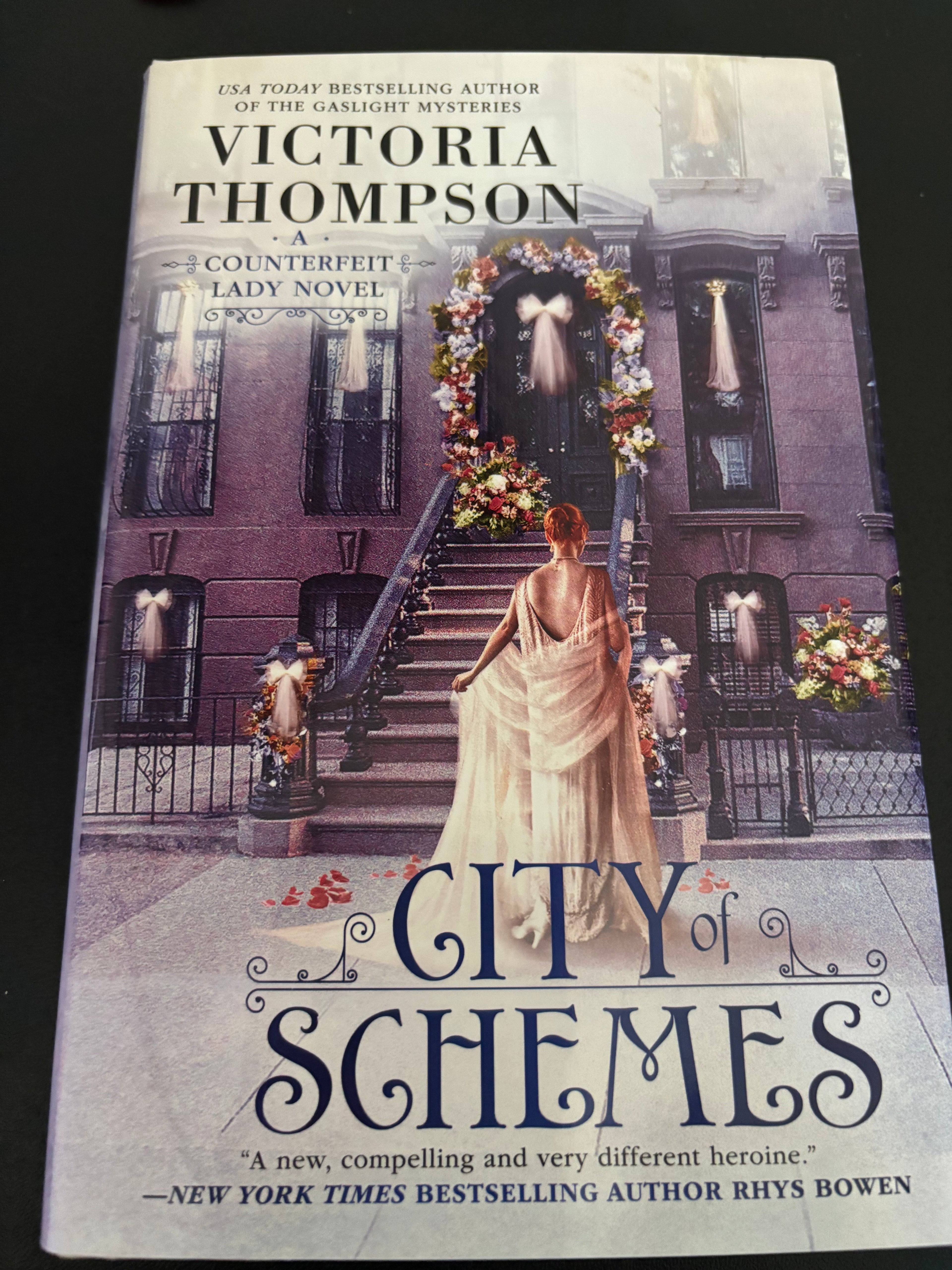 City of Schemes (Book 4 of the Counterfeit Lady series) by Victoria Thompson hardcover (like new)