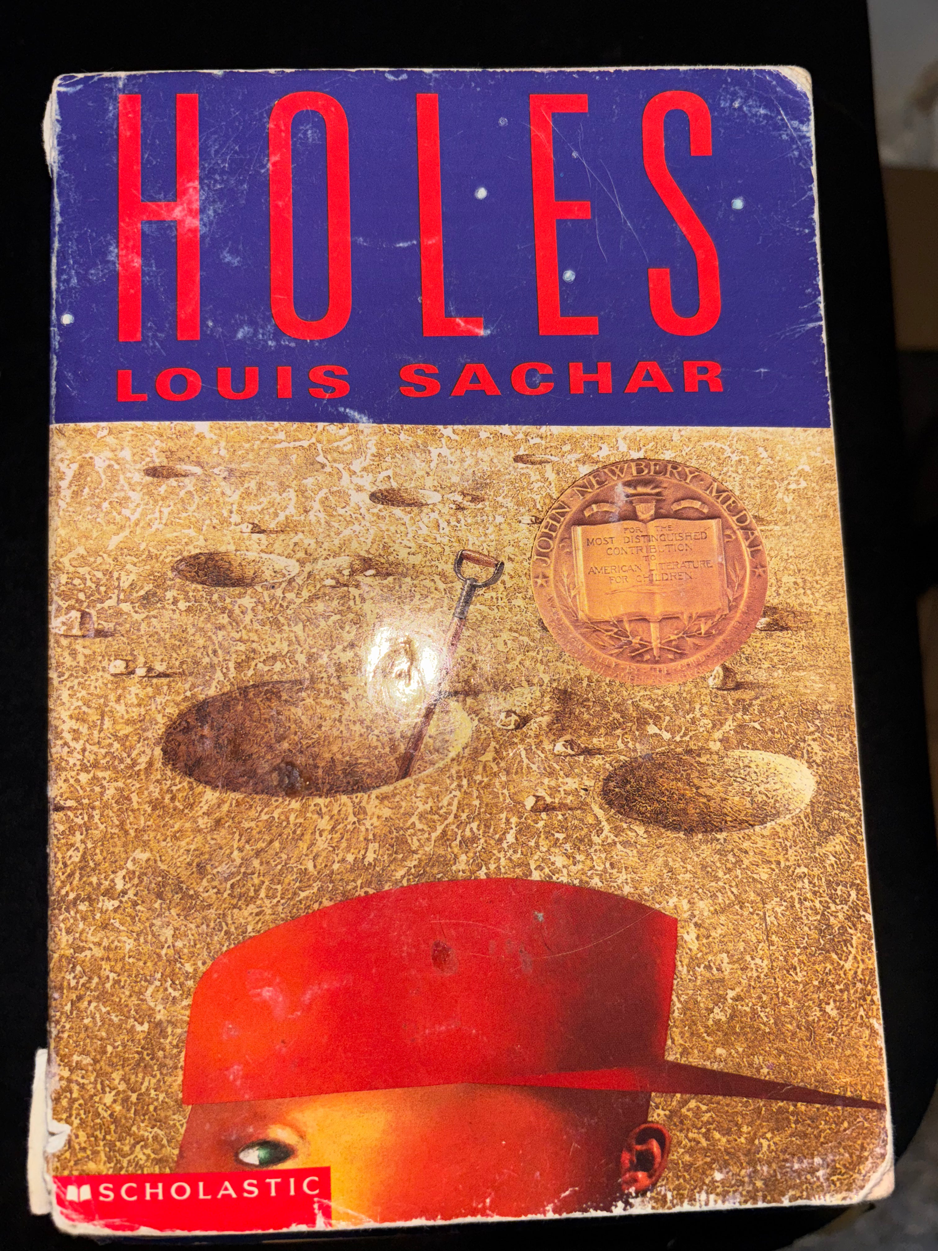 Holes Book 1 of the Holes series) by Louis Sachar Tween paperback (rescued)