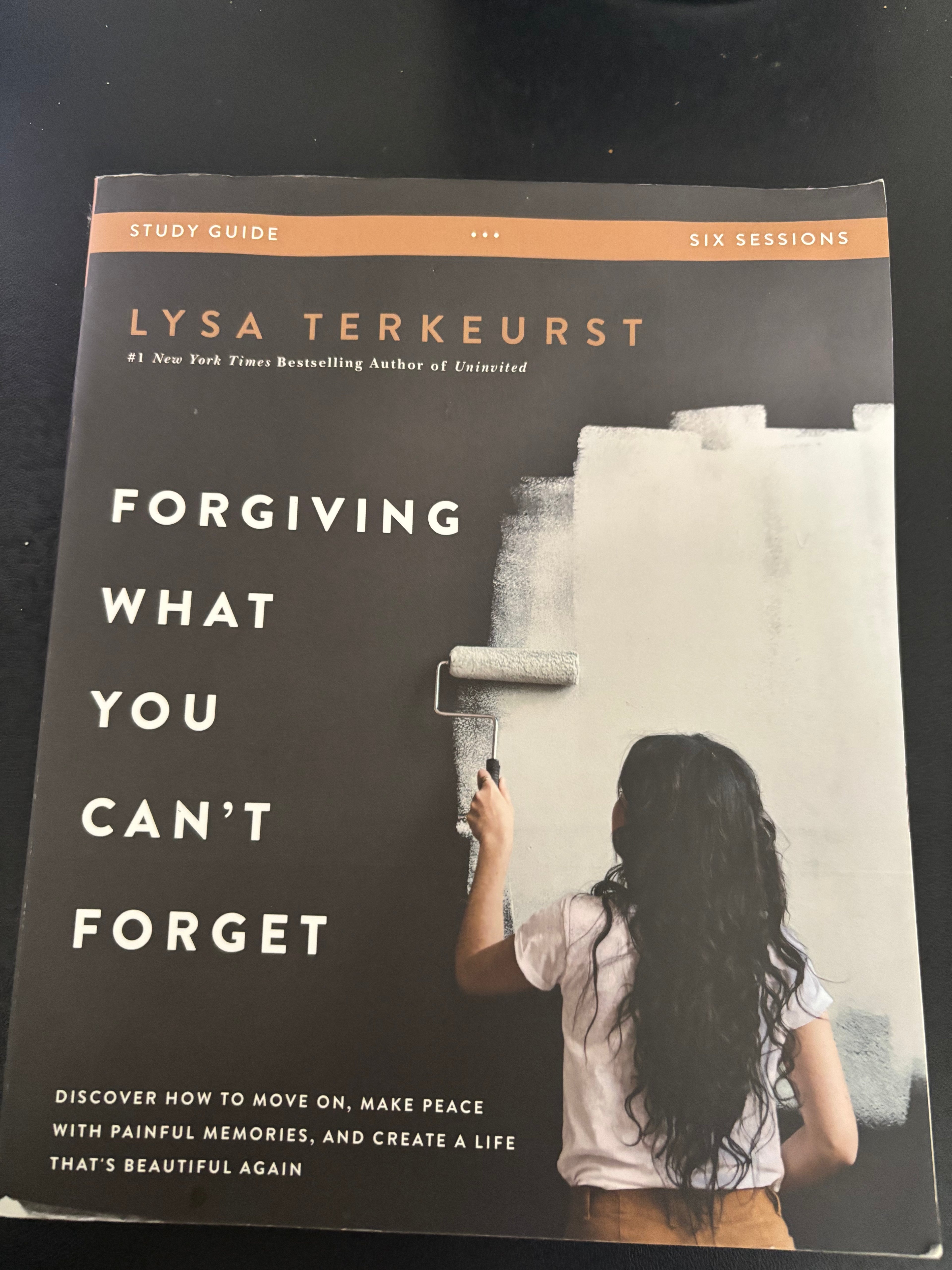 Forgiving What You Can’t Forget: Discover How to Move On, Make Peace with Painful Memories, and Create a Life That's Beautiful Again (3 ITEMS: Book, Journal, and Study Guide) by Lisa Terkeurst hardcover (like new)