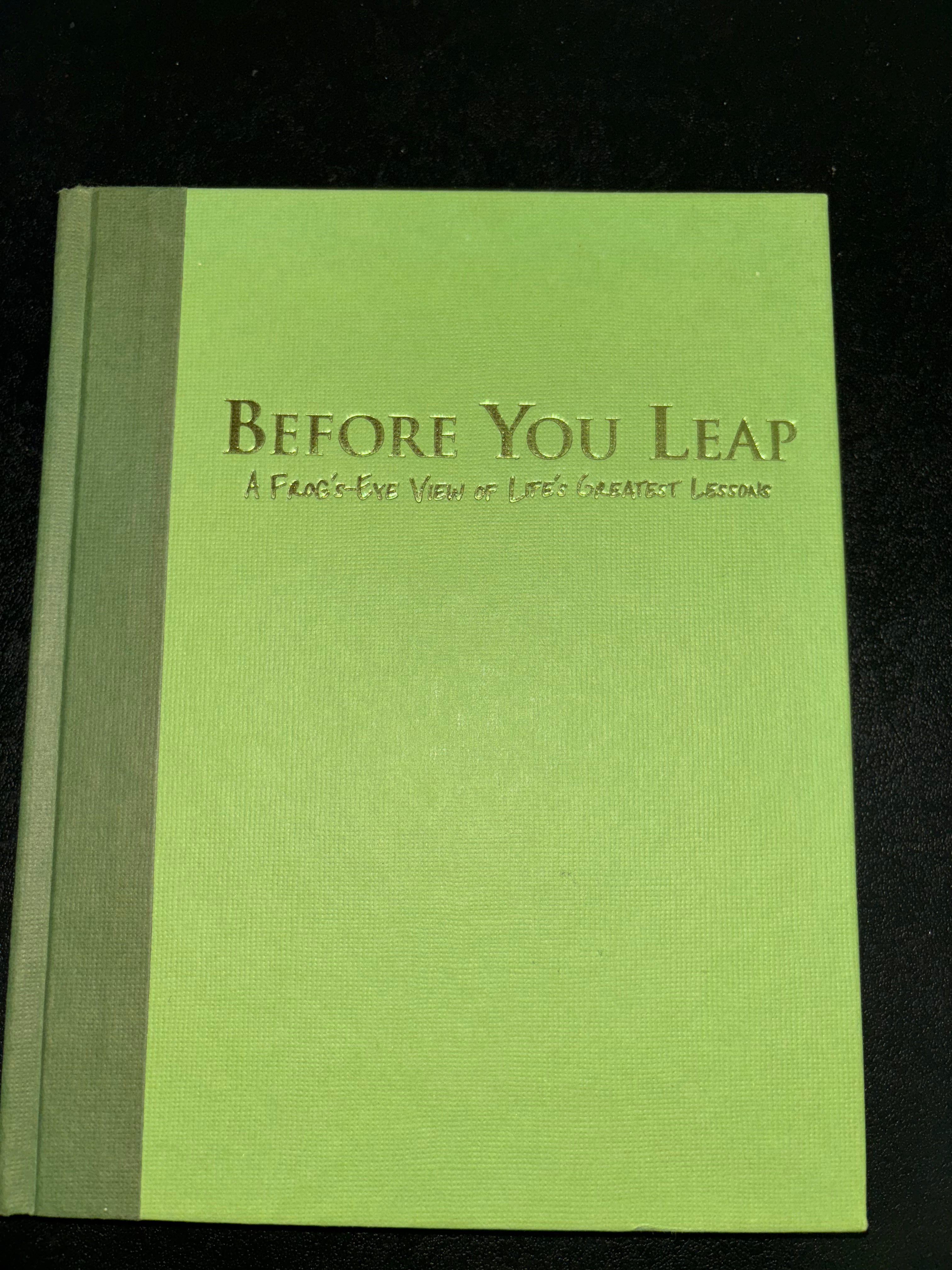 Before You Leap: A Frog's-eye View of Life's Greatest Lessons by Jim Lewis Kermit the Frog (like new)