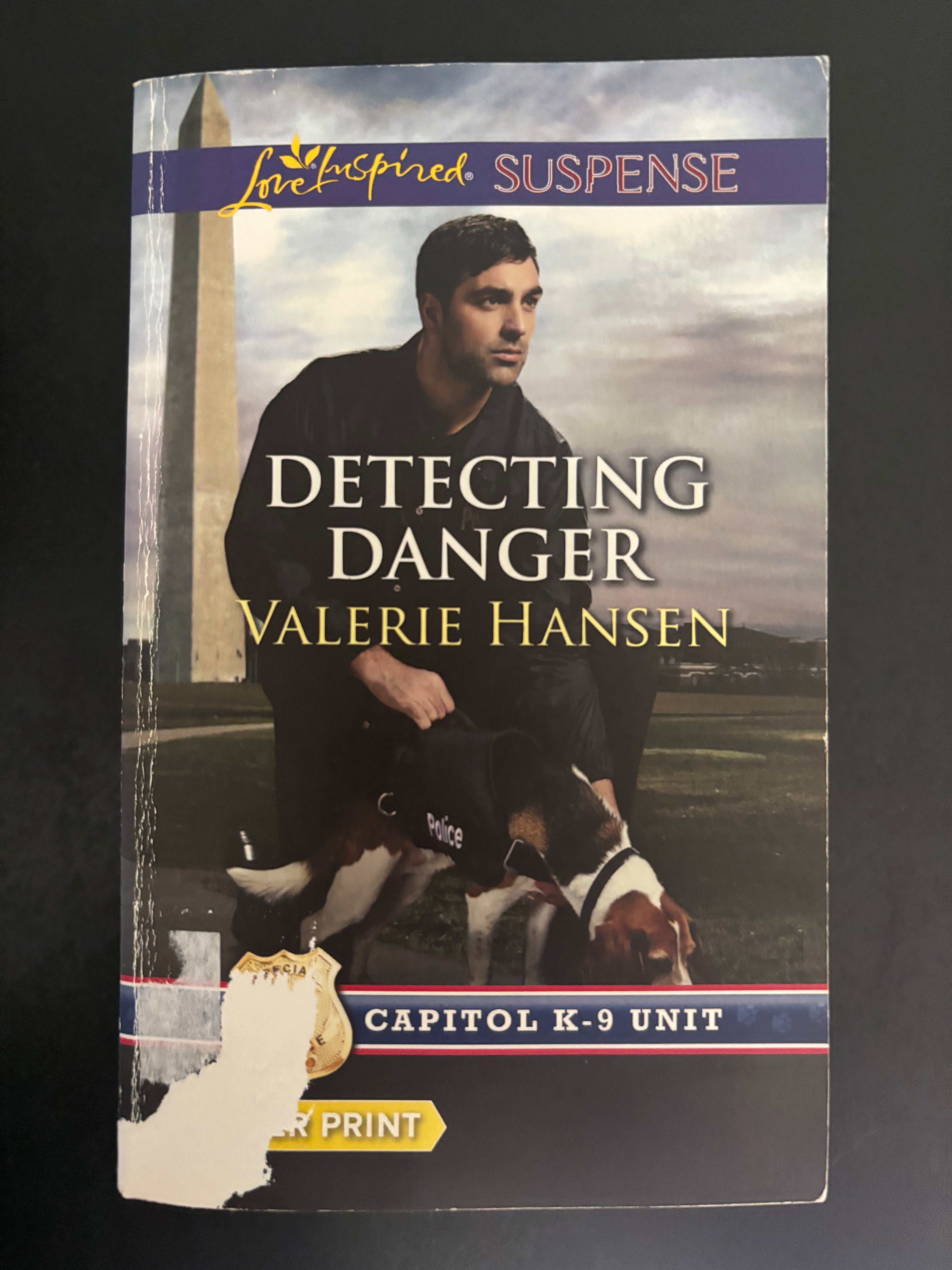 Detecting Danger (Book 5 Capital K-9 Unit series) by Valerie Hansen mass market (rescued)