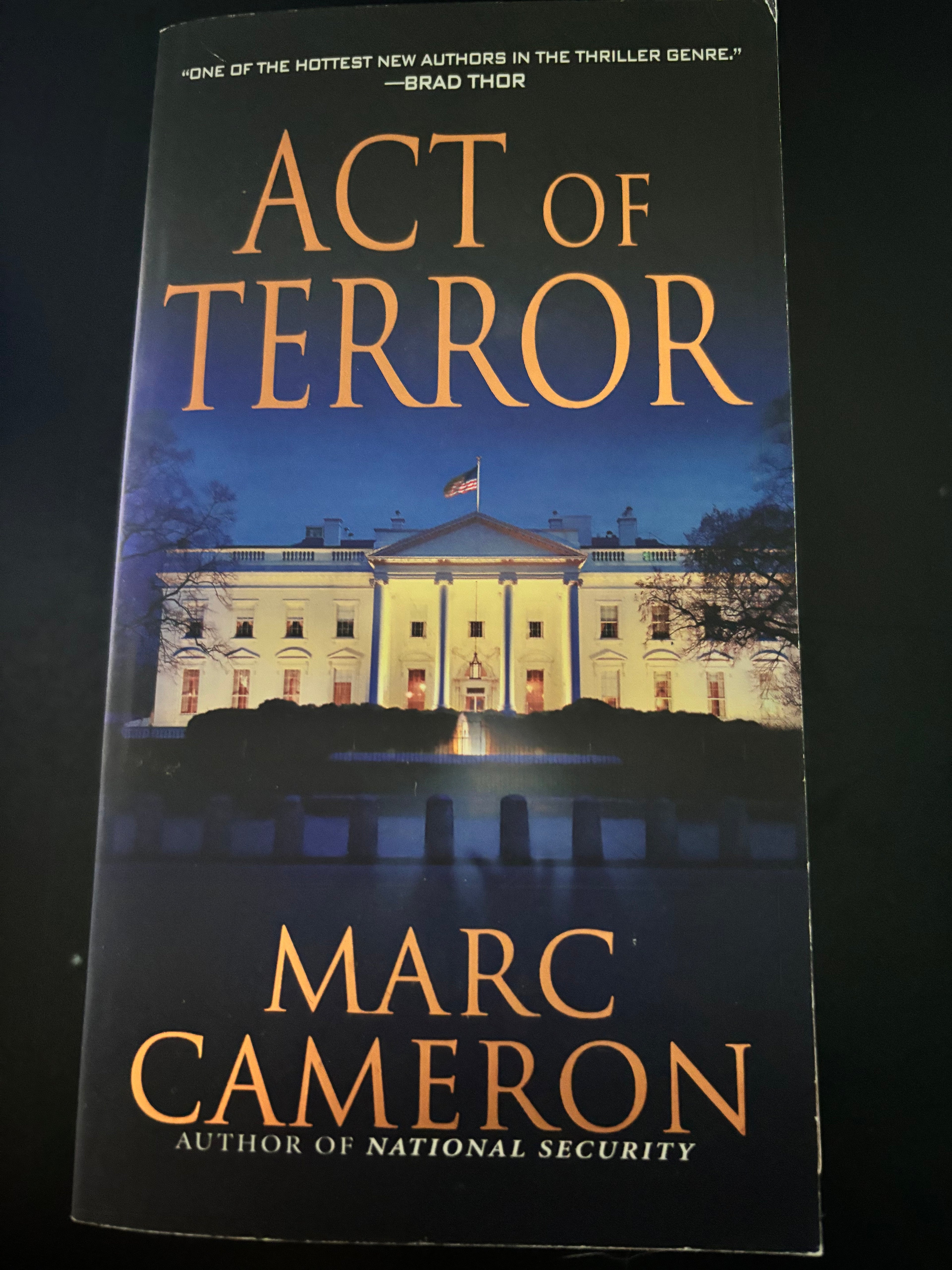Act of Terror (Book 2 of the Jericho Quinn series) by Marc Cameron mass market (like new)