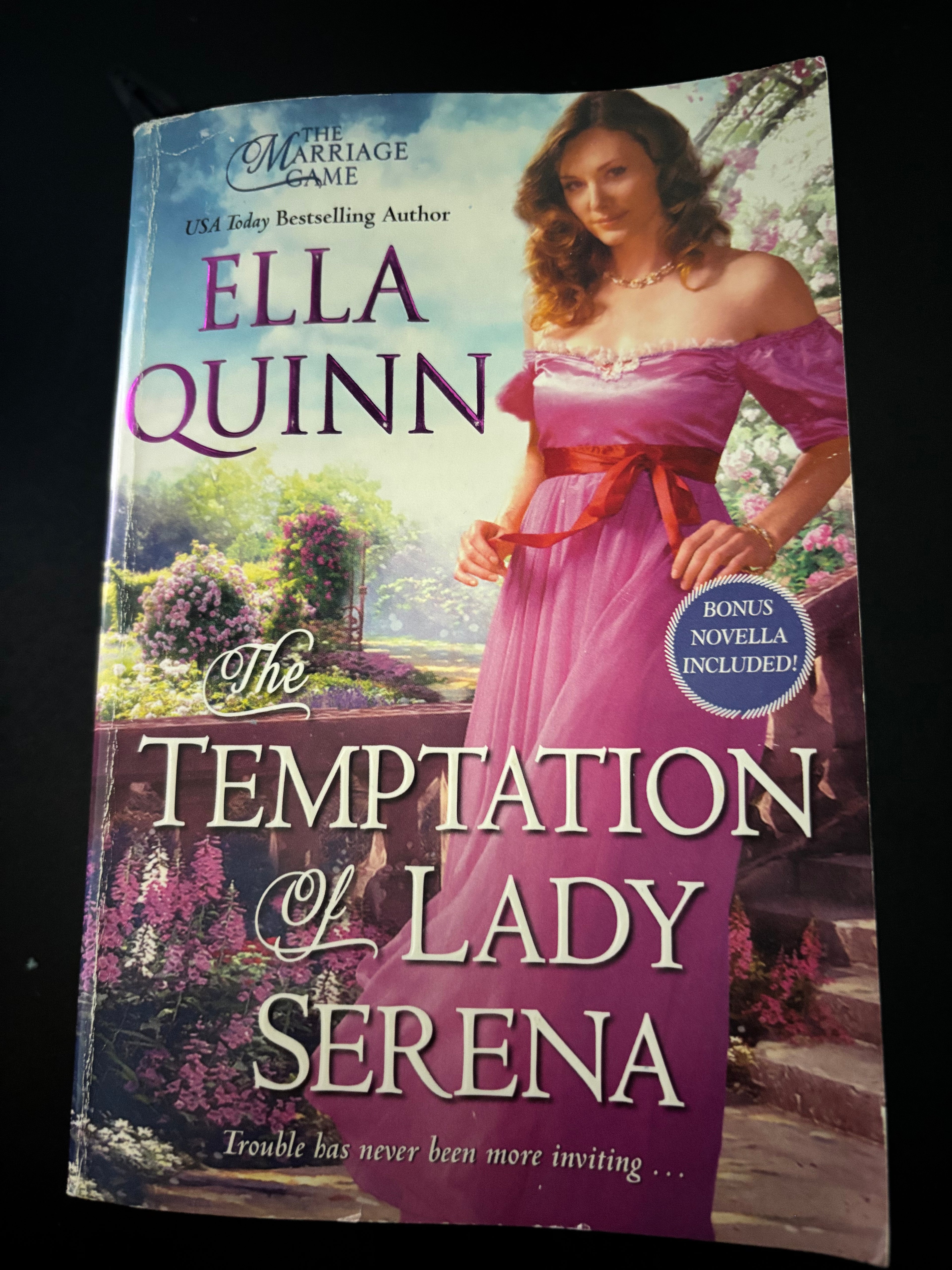 Temptation of Lady Serena (Book 3 of the Marriage Game series) by Ella Quinn mass market (like new)