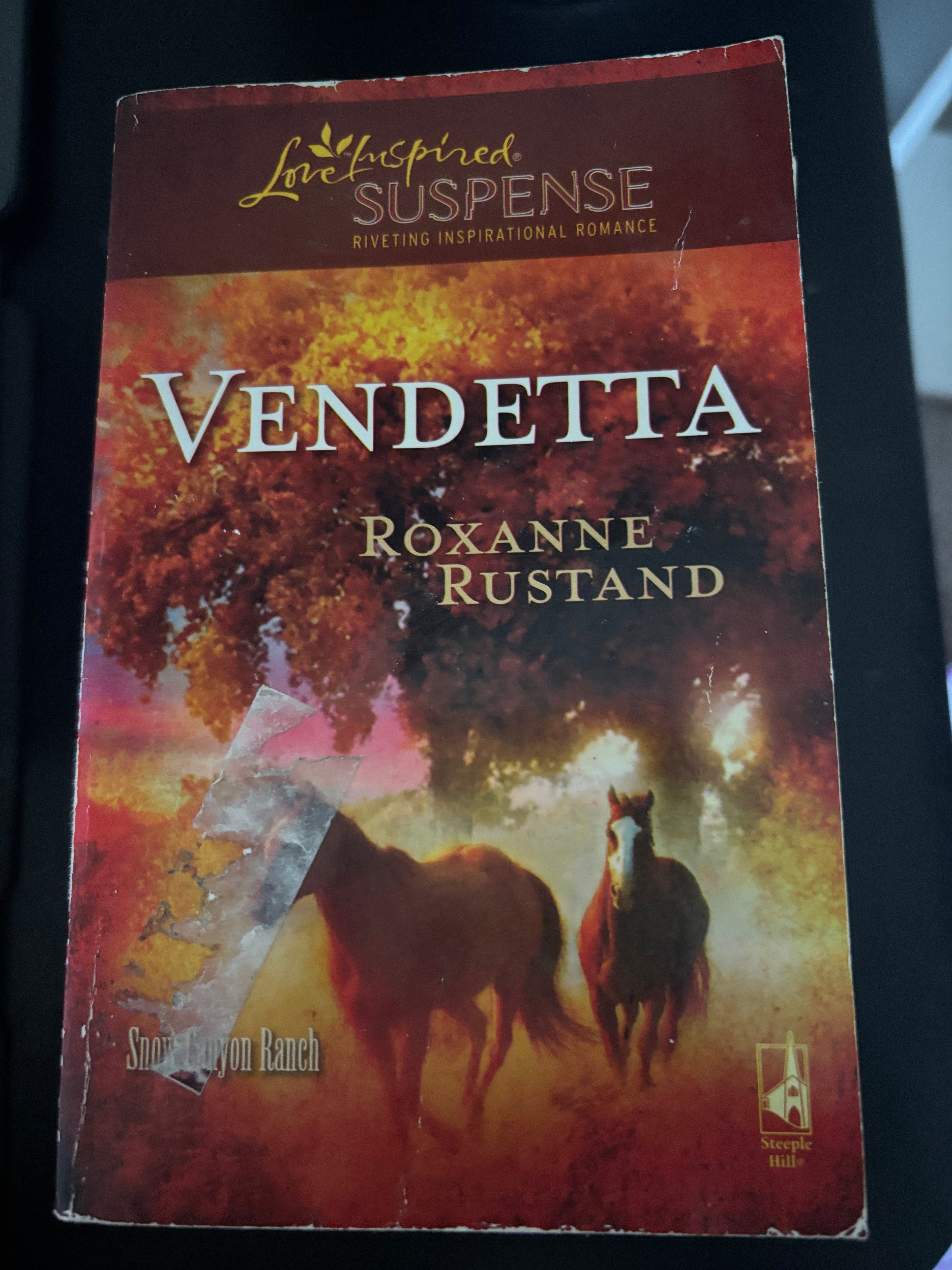 Vendetta (Book 2 of the Snow Canyon Ranch Trilogy series) (Harlequin Love Inspired) by Roxanne Rustand mass market (rescued)