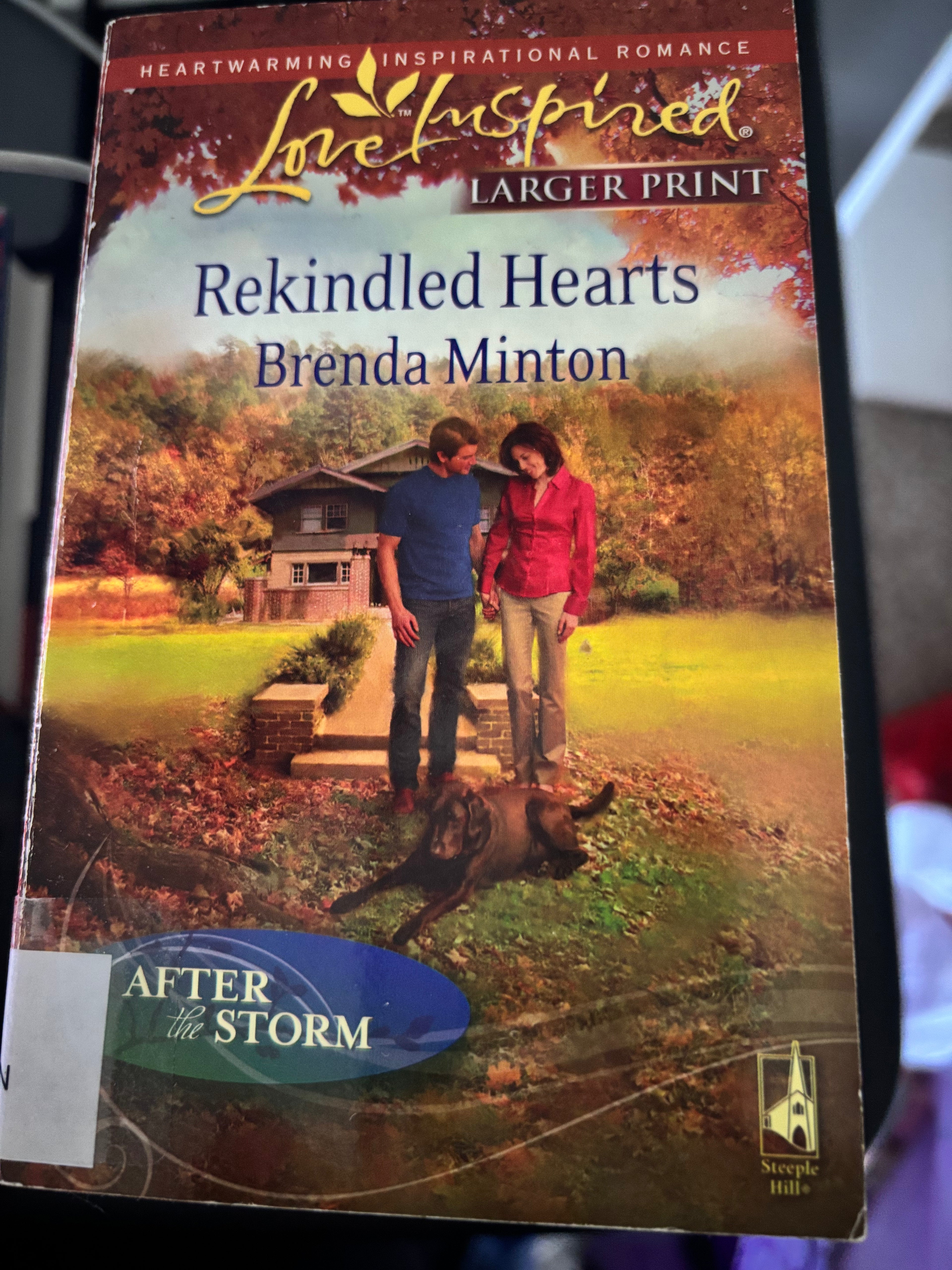 Rekindled Hearts (Book 3 of the After the Storm series) (Harlequin Love Inspired) by Brenda Minton LARGE PRINT mass market (rescued)