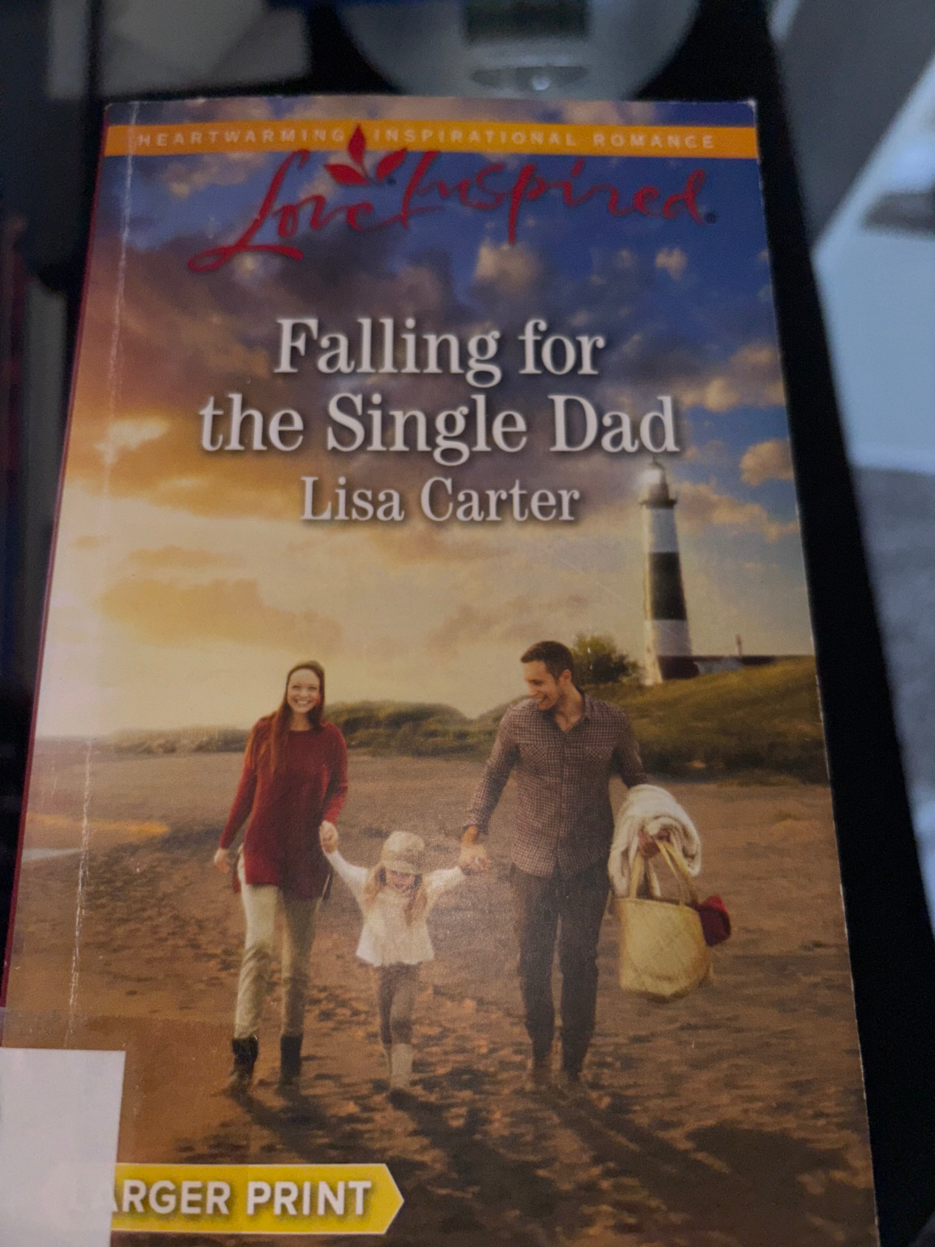 Falling for the Single Dad by Lisa Carter LARGE PRINT mass market (rescued)