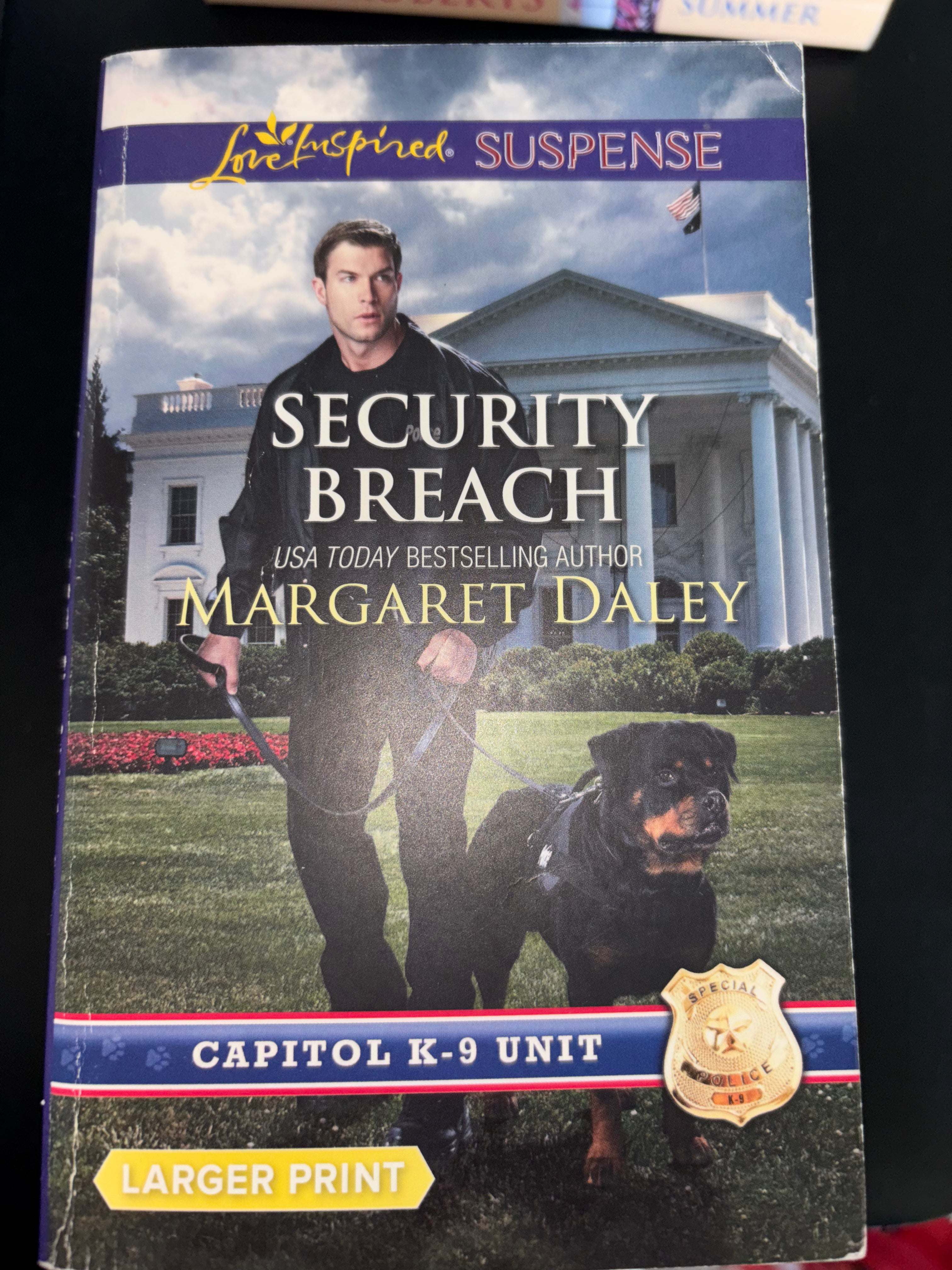 Security Breach (Book 4 Capital K-9 Unit series) by Margaret Daley mass market (rescued)