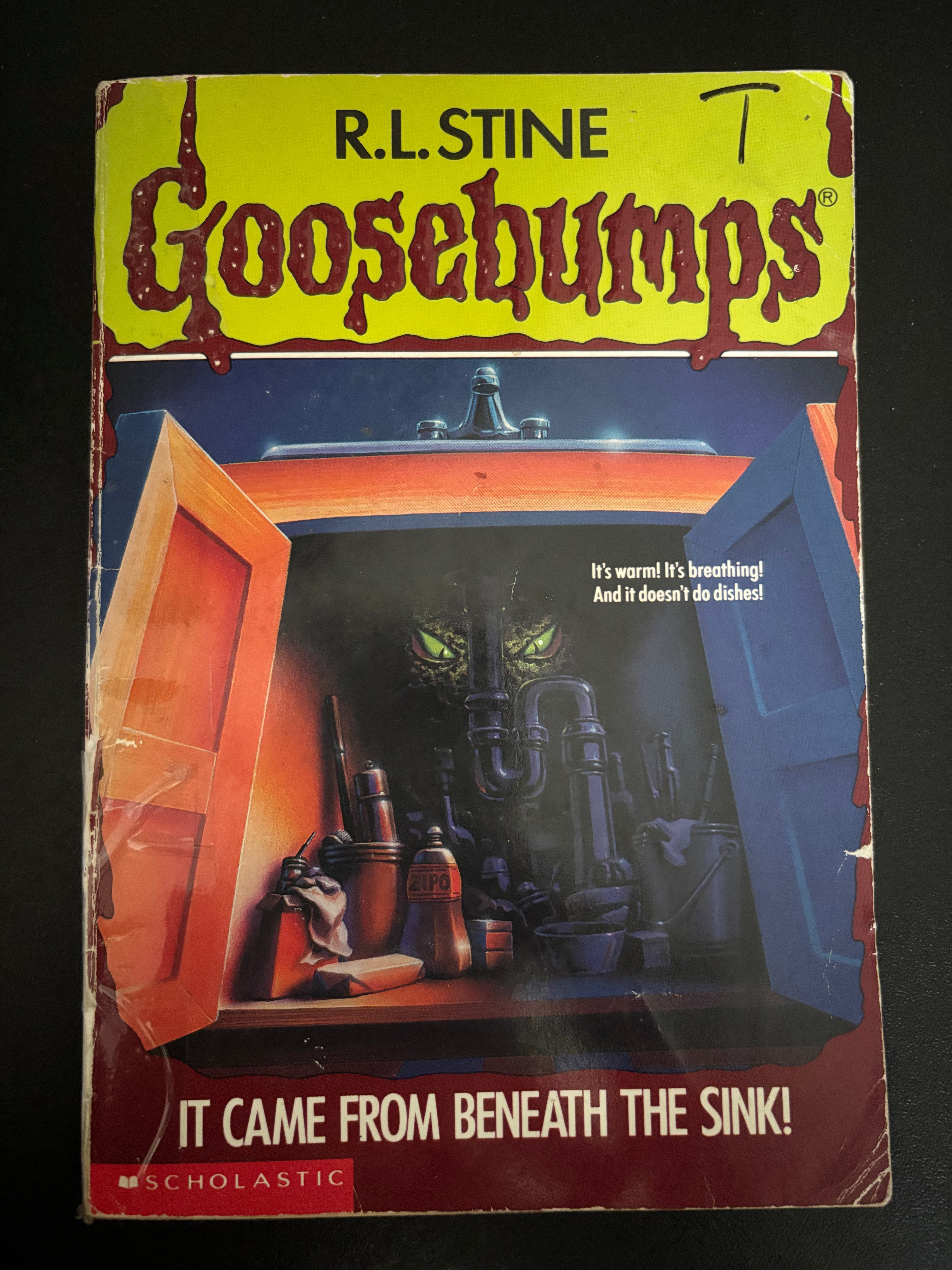 It Came From Beneath the Sink! (Book 30 of the Goosebumps series) By R.L. Stine TWEEN paperback (rescued)