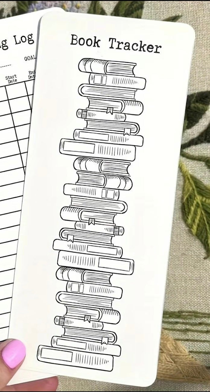 Book Tracker Coloring bookmark