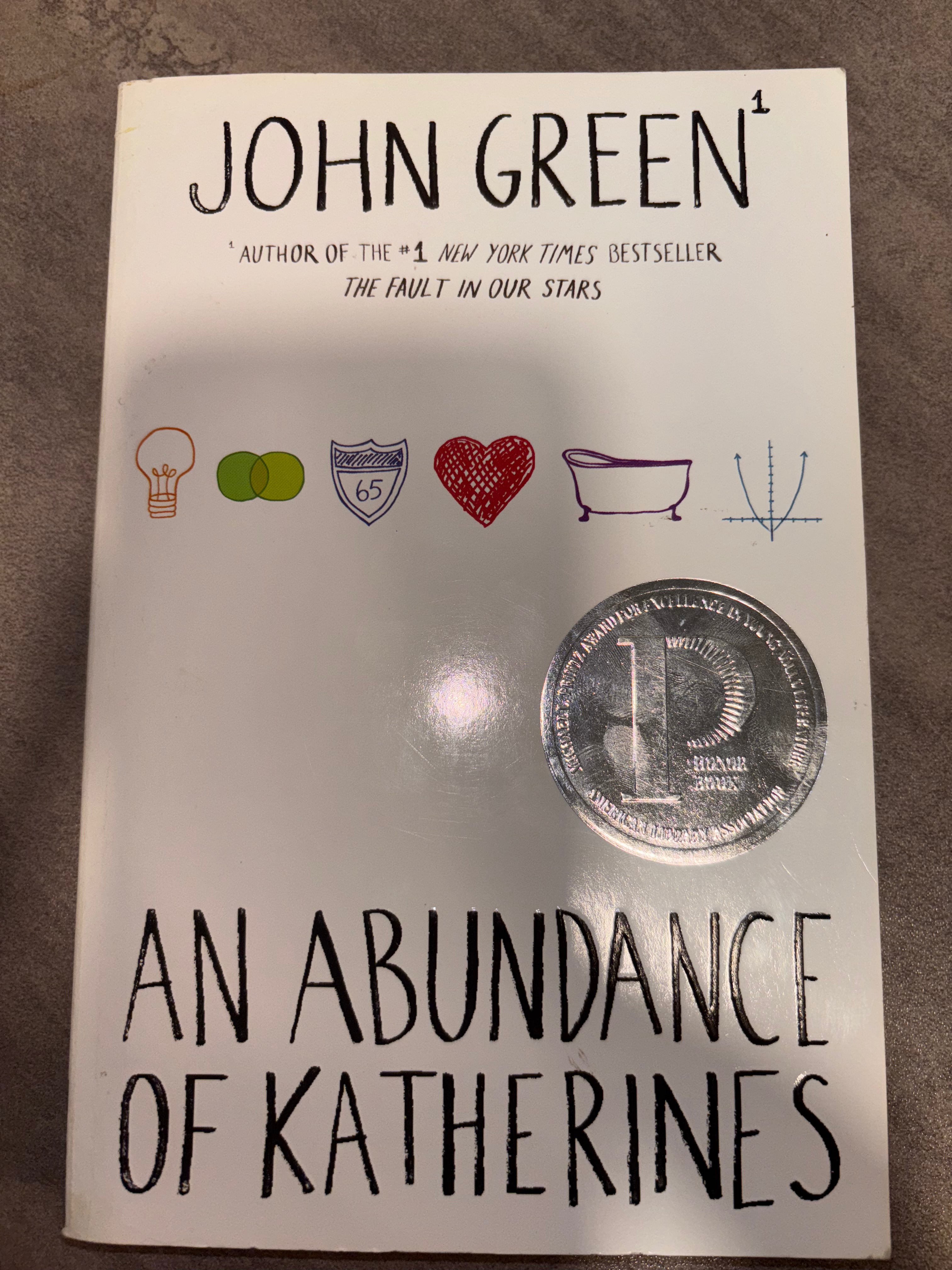 An Abundance of Katherines by John Green YA paperback (rescued)
