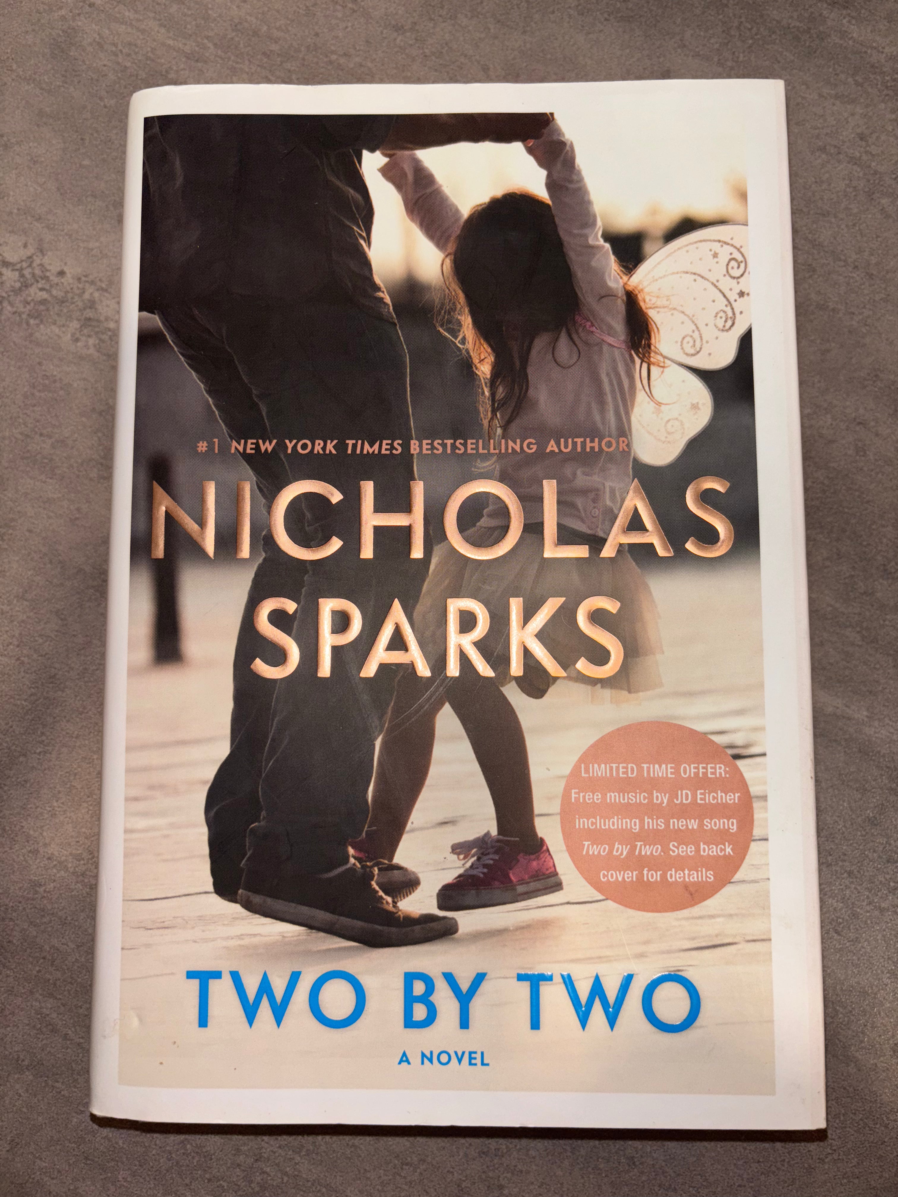 Two by Two by Nicholas Sparks hardcover (like new)