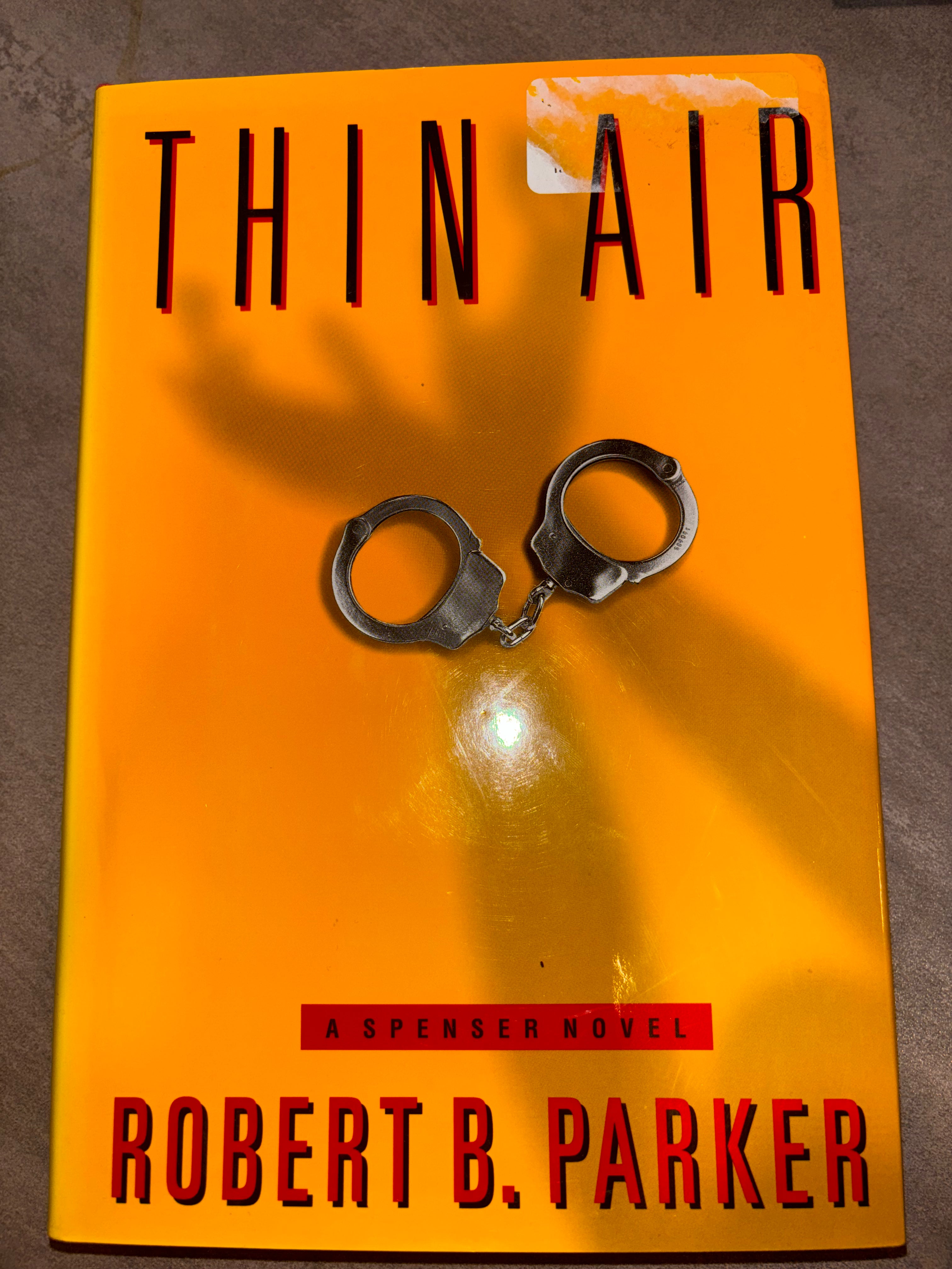 Thin Air (book 22 of the Spenser series) by Robert B. Parker hardcover (like new)