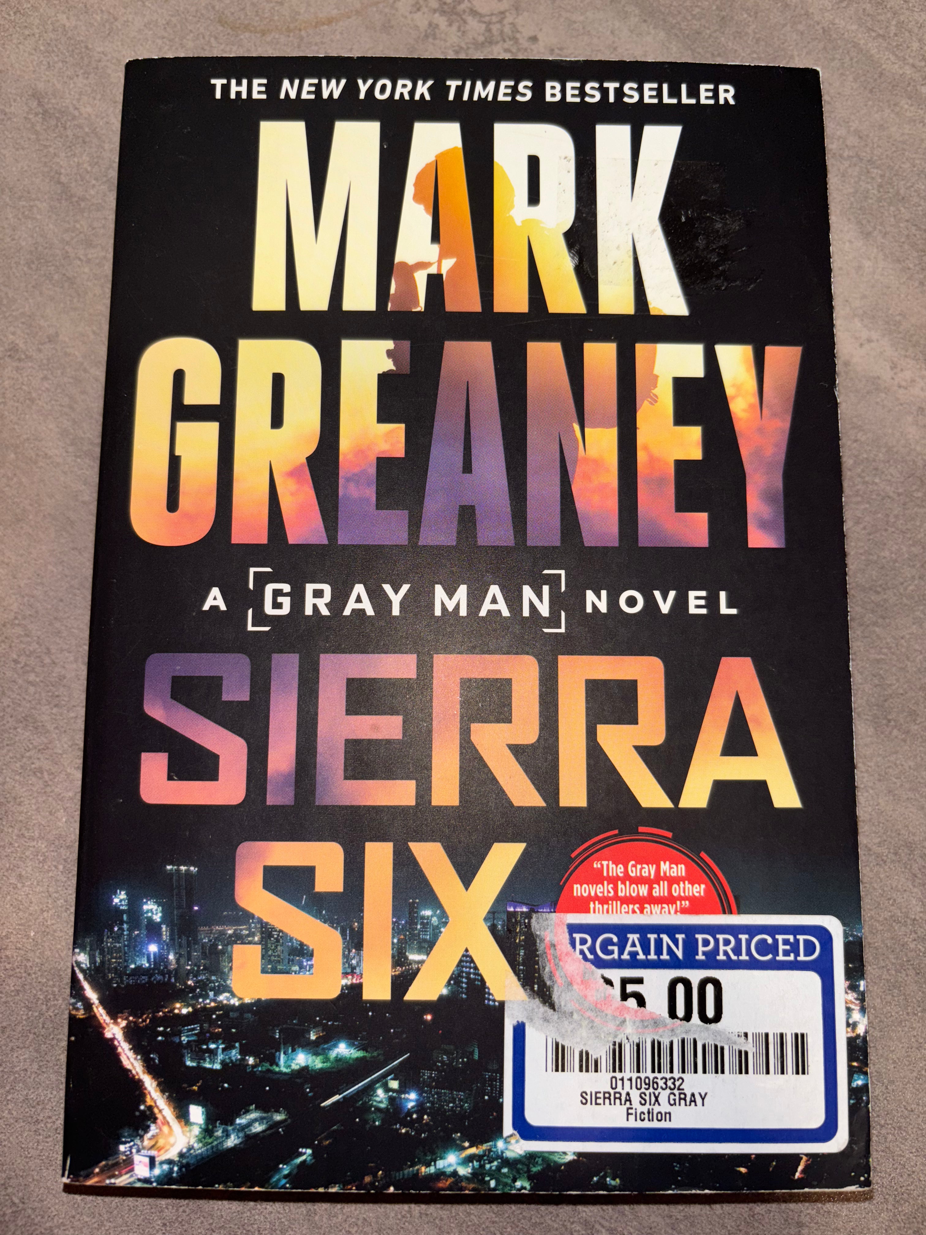 Sierra Six (book 11 of the Gray Man series) by Mark Greaney paperback (rescued)
