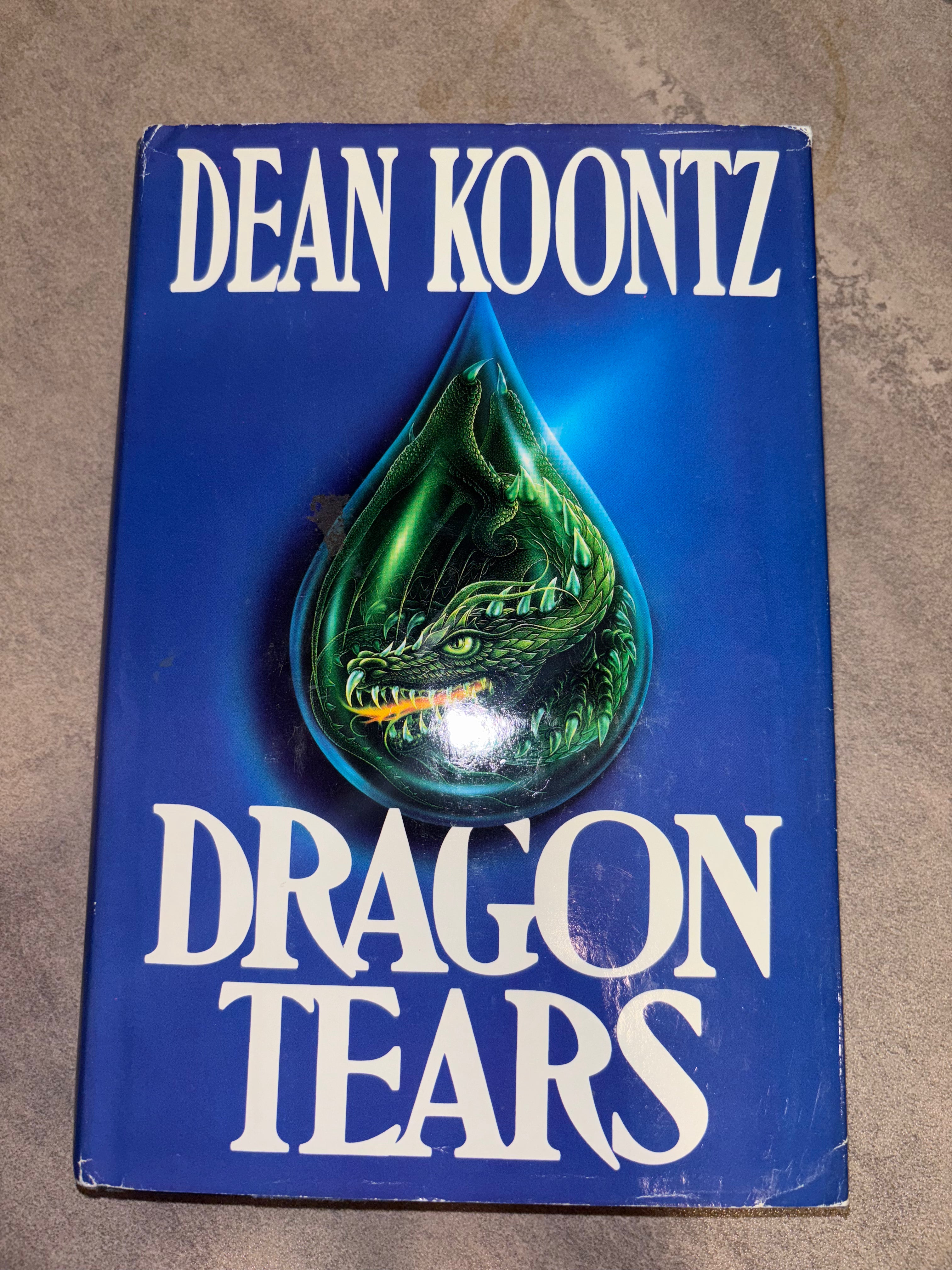 Dragon Tears by Dean Koontz hardcover (rescued)
