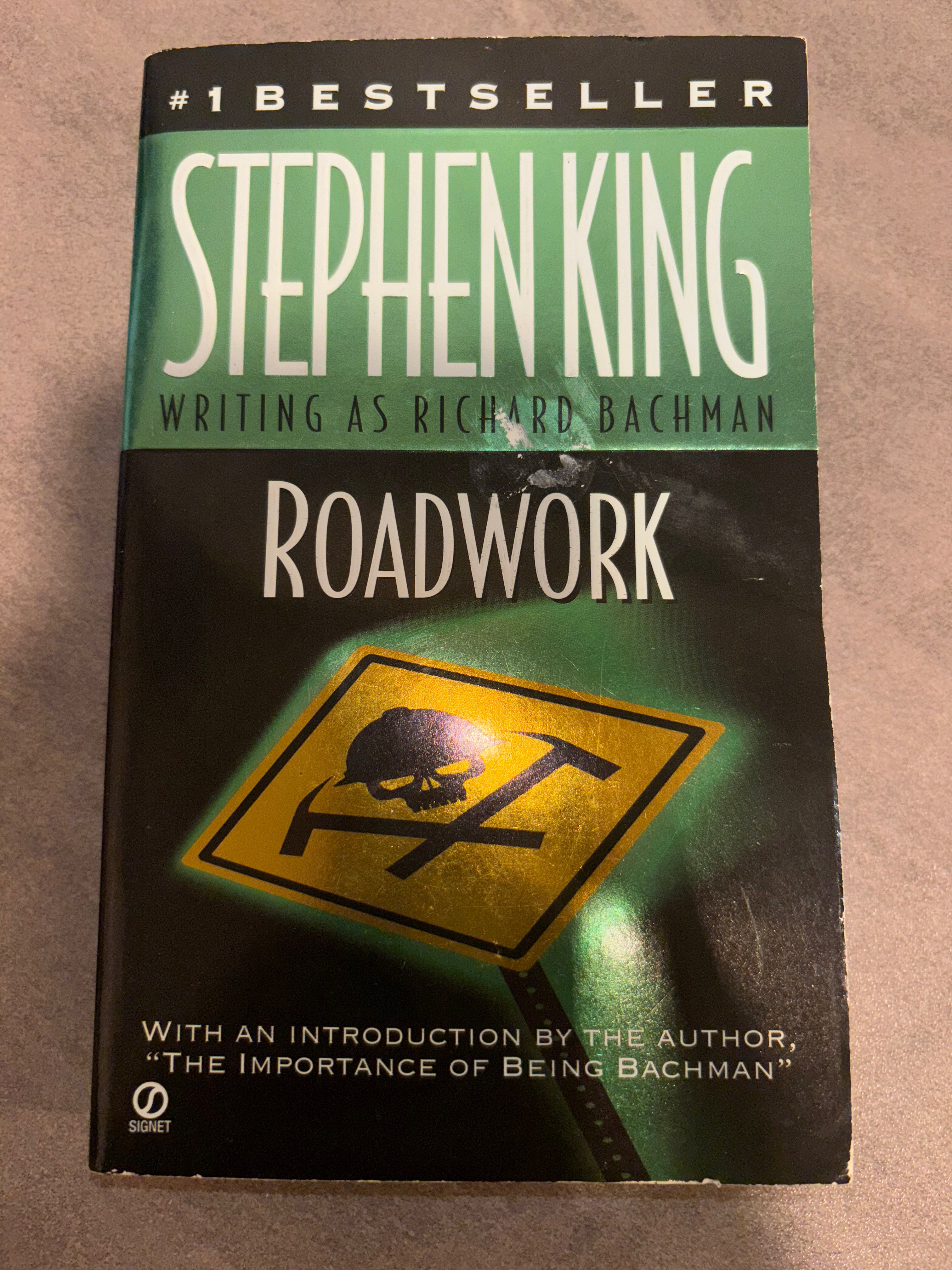 Roadwork by Stephen King paperback mass market (rescued)